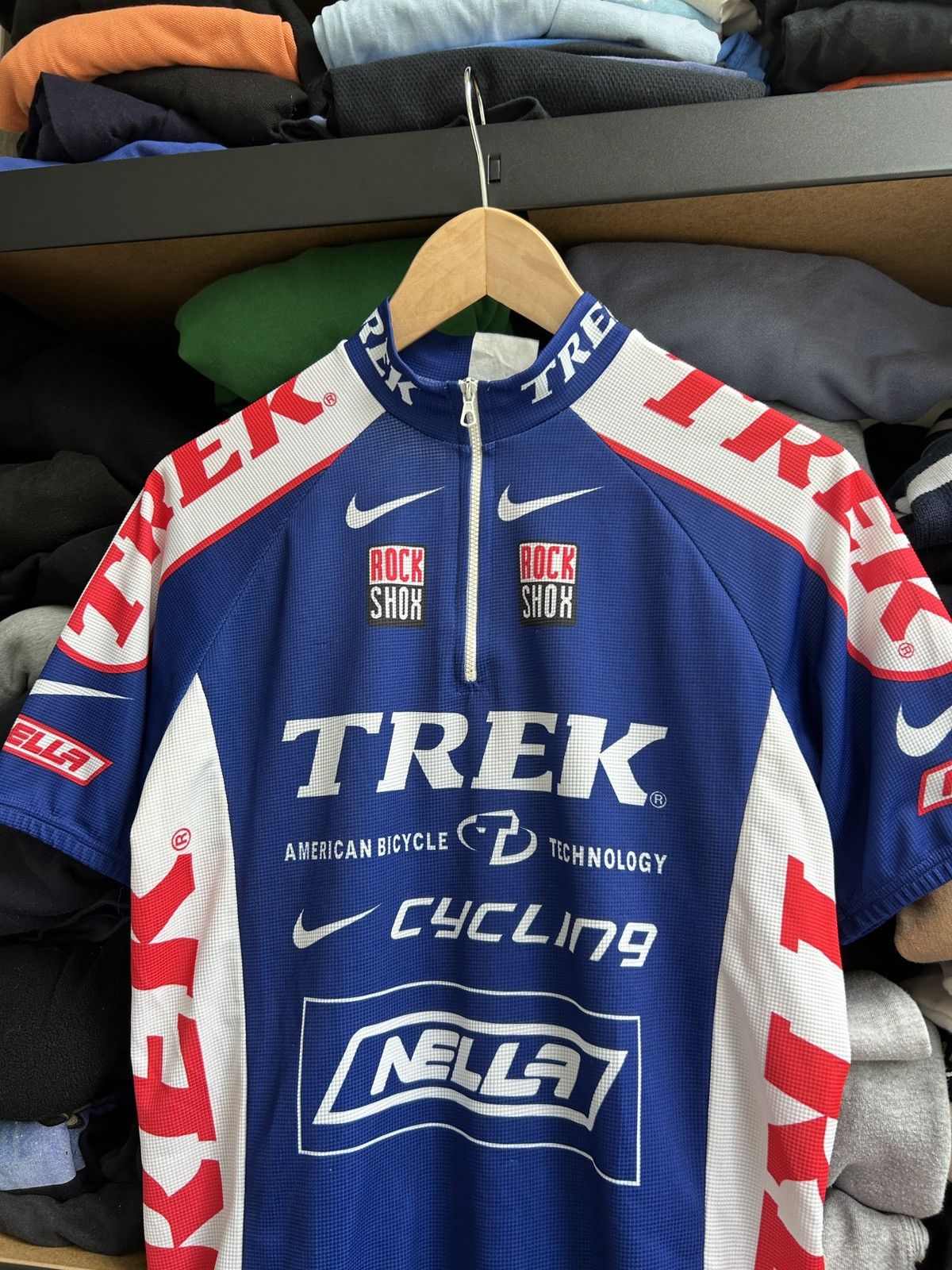 Nike Vintage Nike Cycling jersey Y2k soccer postal treck Size US M / EU 48-50 / 2 - 3 Thumbnail