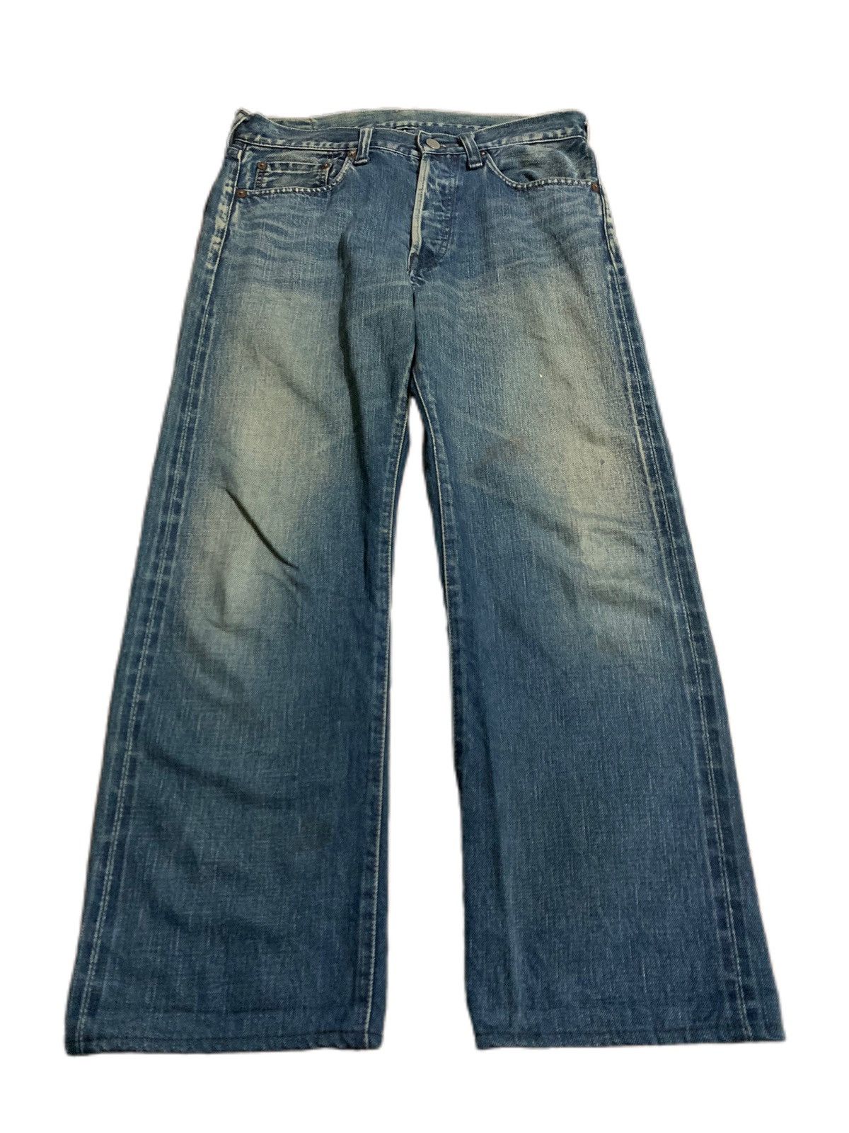 image of Rusty Faded Selvedge ‘R’ By 45Rpm Vintage Jeans in Denim, Men's (Size 30)