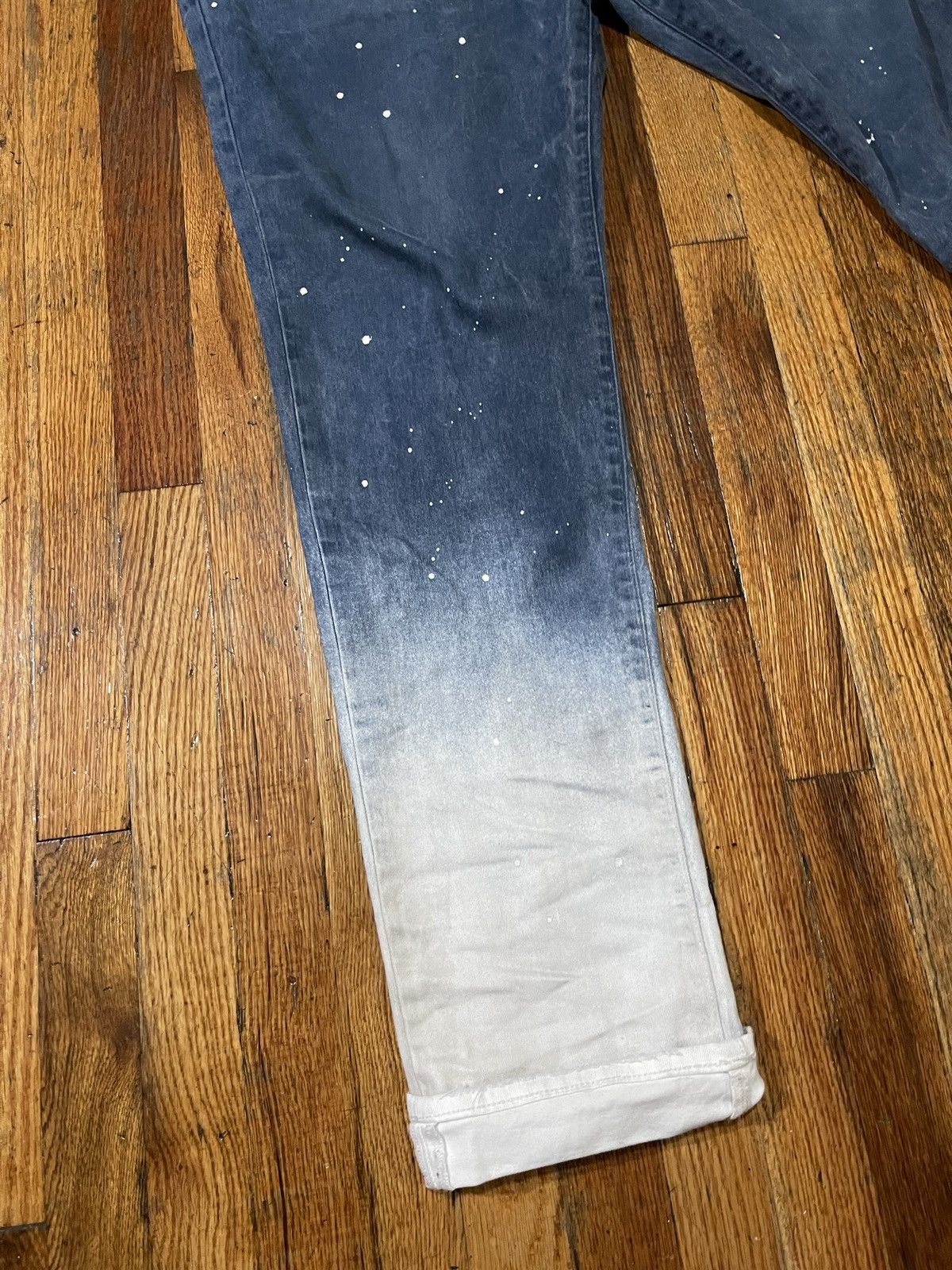 Purple Brand Purple Brand Denim Jeans Cobalt Paint Splatter Spray Size 40 Size US 40 / EU 56 - 3 Thumbnail