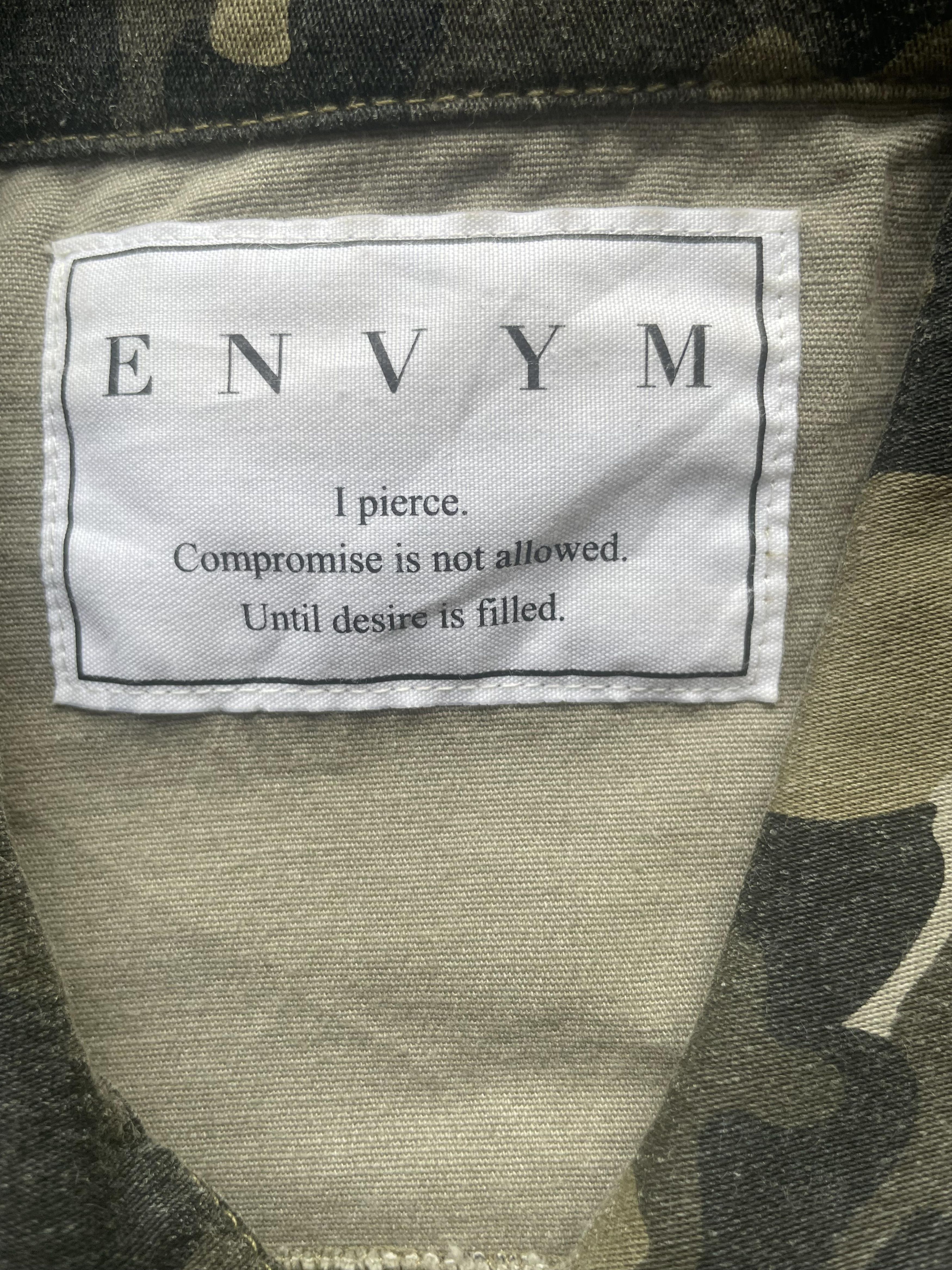 Japanese Brand Envym Camouflage Womens Trucker Jacket Size L / US 10 / IT 46 - 8 Thumbnail