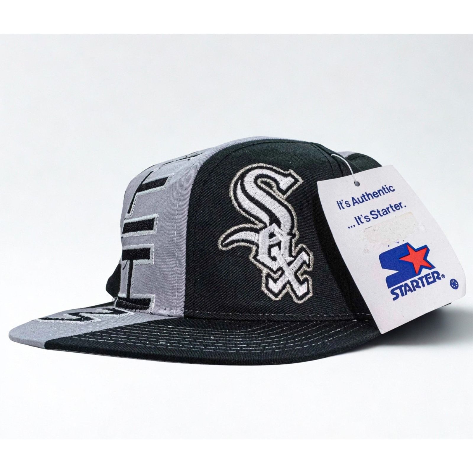 Starter Chicago White Sox Starter Swirl Snapback Hat VTG 90s MLB NWT Size ONE SIZE - 4 Thumbnail