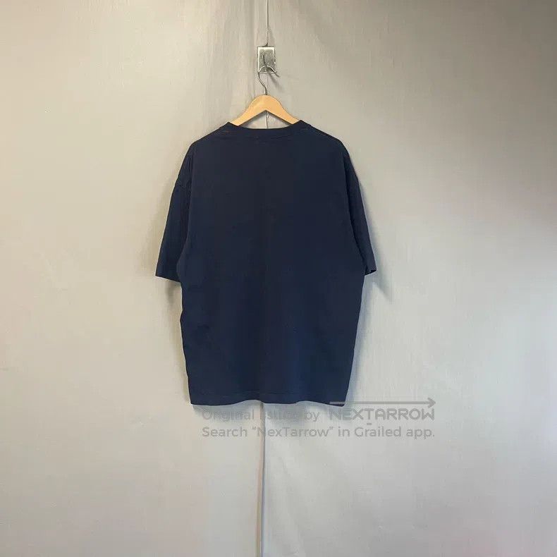 Balenciaga Balenciaga Navy Blue Embroidered Double Hook Medal Logo Sh Size US M / EU 48-50 / 2 - 2 Thumbnail