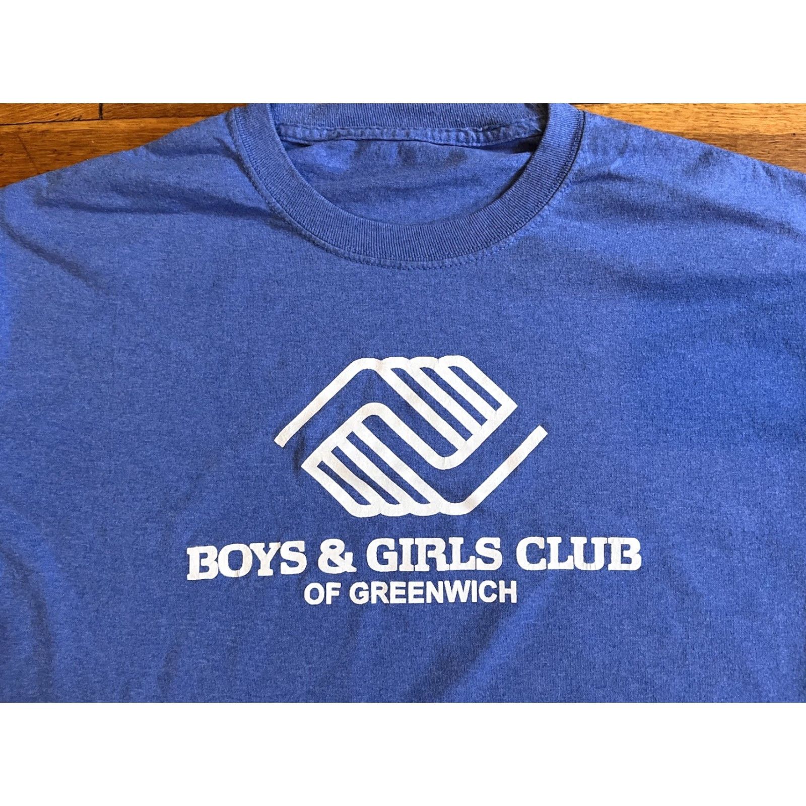 Vintage VINTAGE Boys & Girls Club Of Greenwich Connecticut Shirt Men’s Large Blue Size US L / EU 52-54 / 3 - 3 Thumbnail