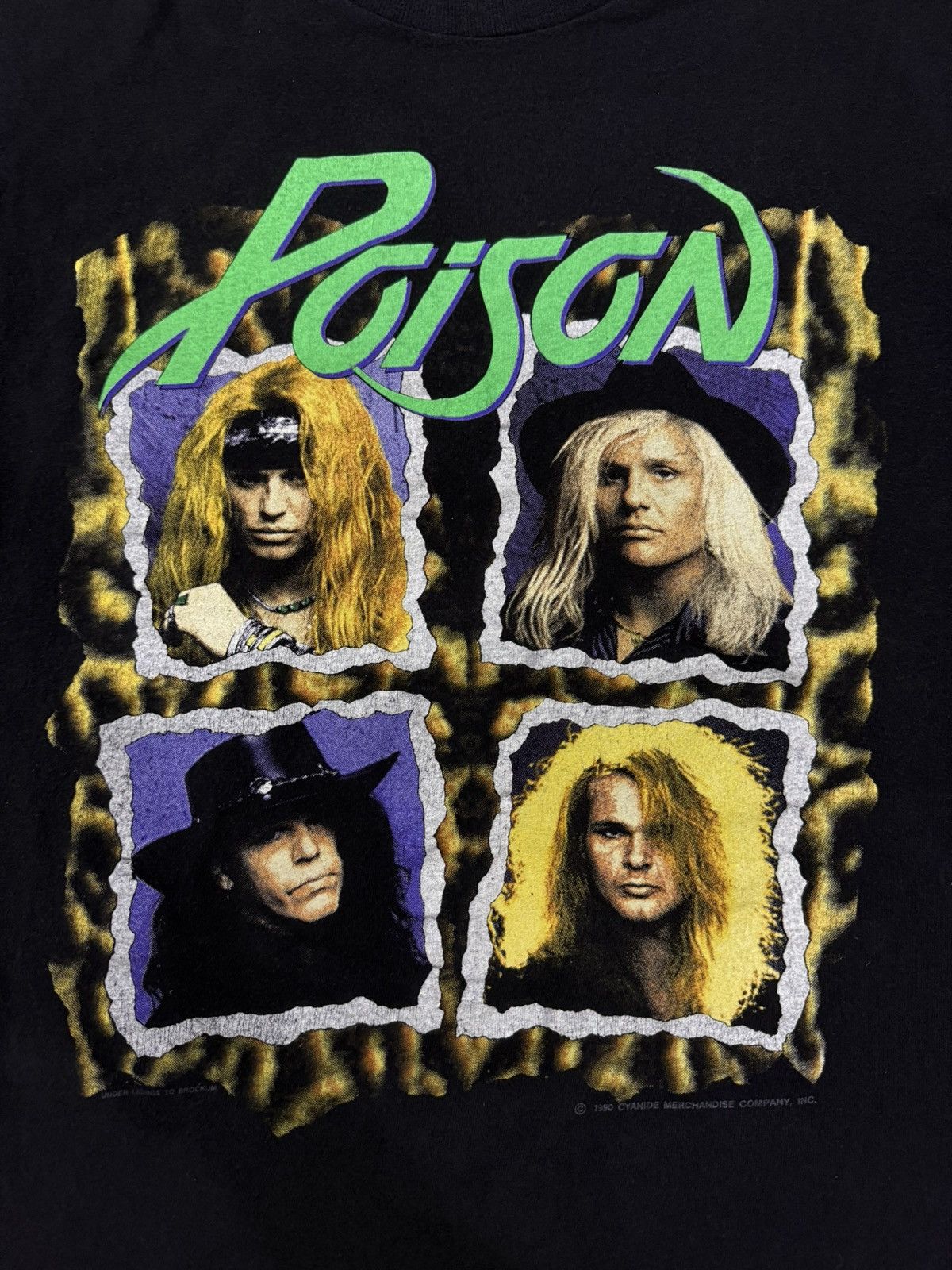 Band Tees vintage poison world tour 1990s bandtees Size US XL / EU 56 / 4 - 3 Thumbnail