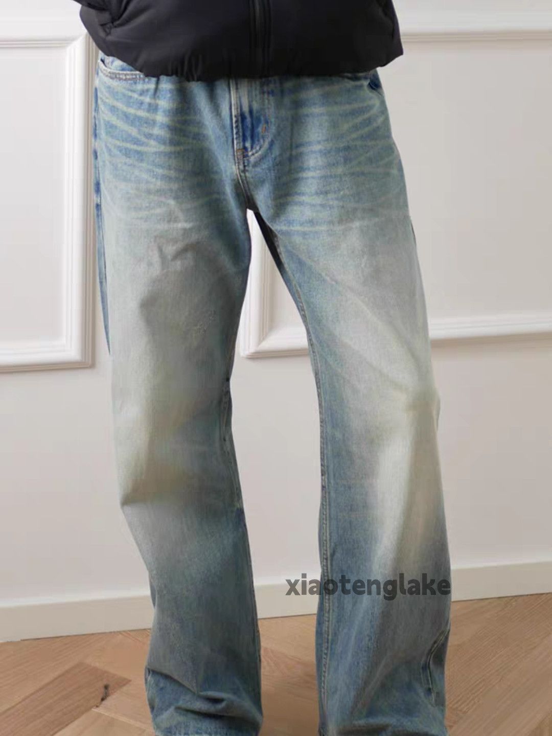 Jean ltx vintage washed faded cleanfit loose baggy flared jeans Size US 34 / EU 50 - 9 Thumbnail