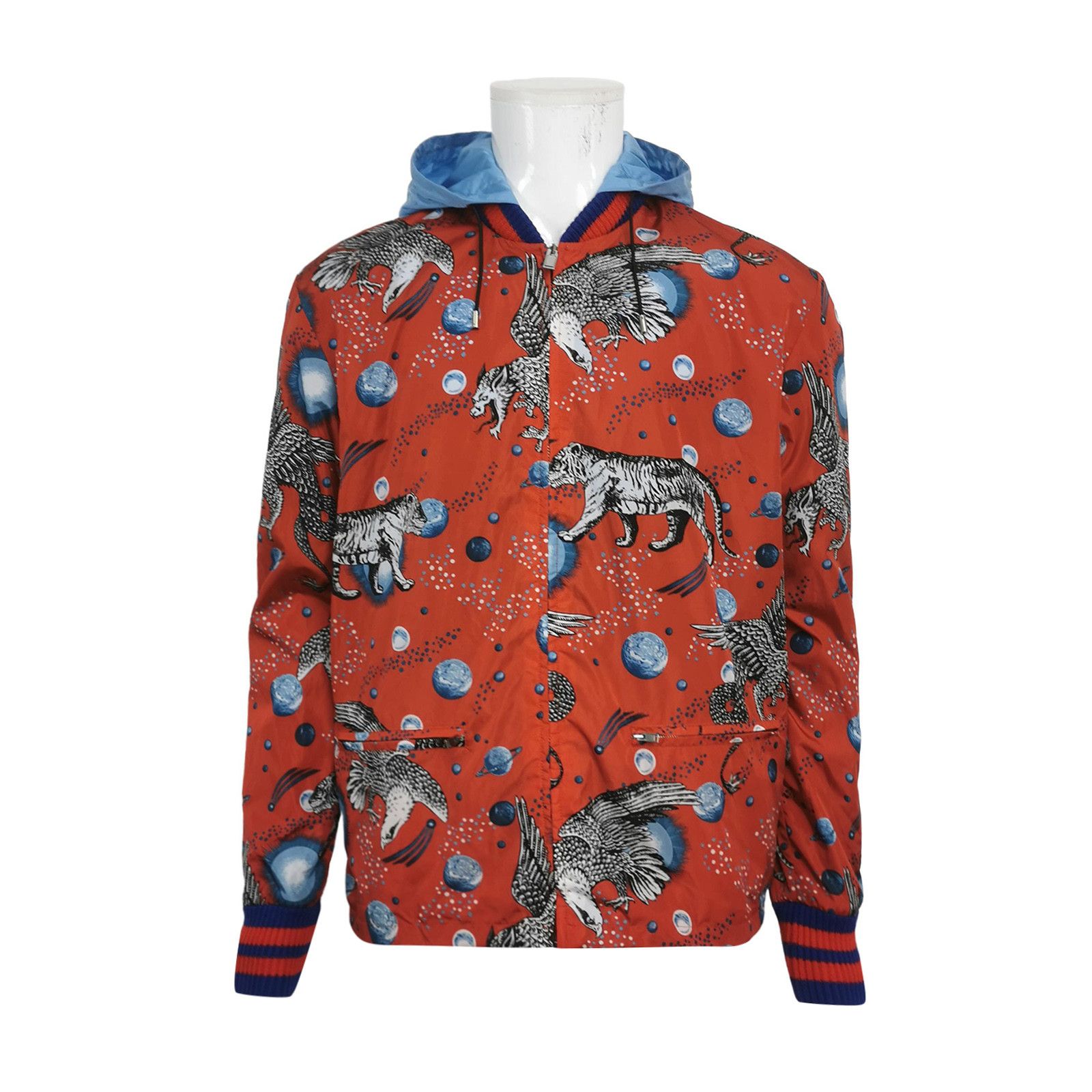Gucci Gucci Celestial Tiger Print Hooded Jacket 52 Size US L / EU 52-54 / 3 - 1 Thumbnail