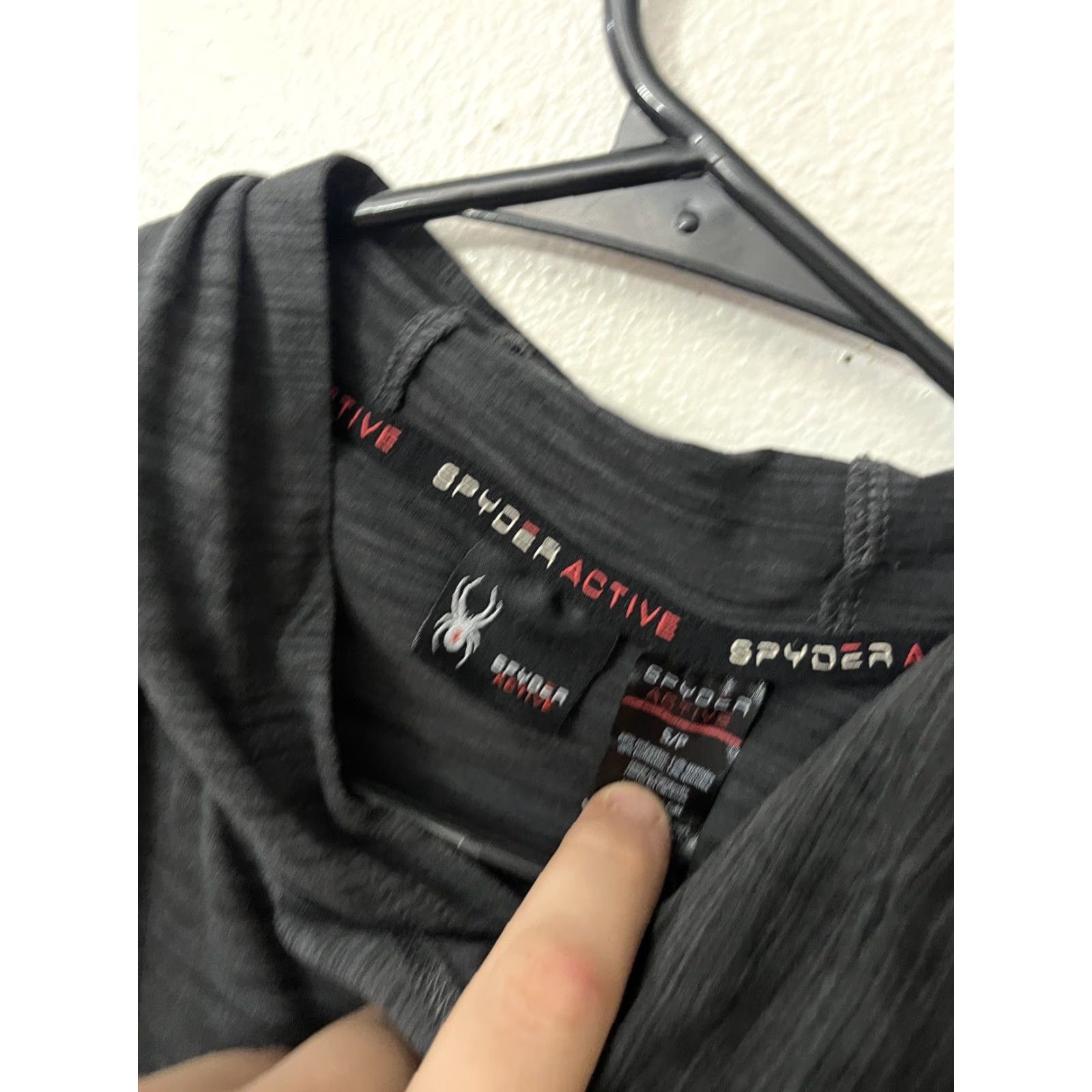 Spyder Spyder Mens Small Shirt Hooded ProWeb Heather Gray Lightweight Hooded Activewear Pullover Hooded Quick Dry Stretch Gray Regular Size S Mens Size US S / EU 44-46 / 1 - 4 Thumbnail