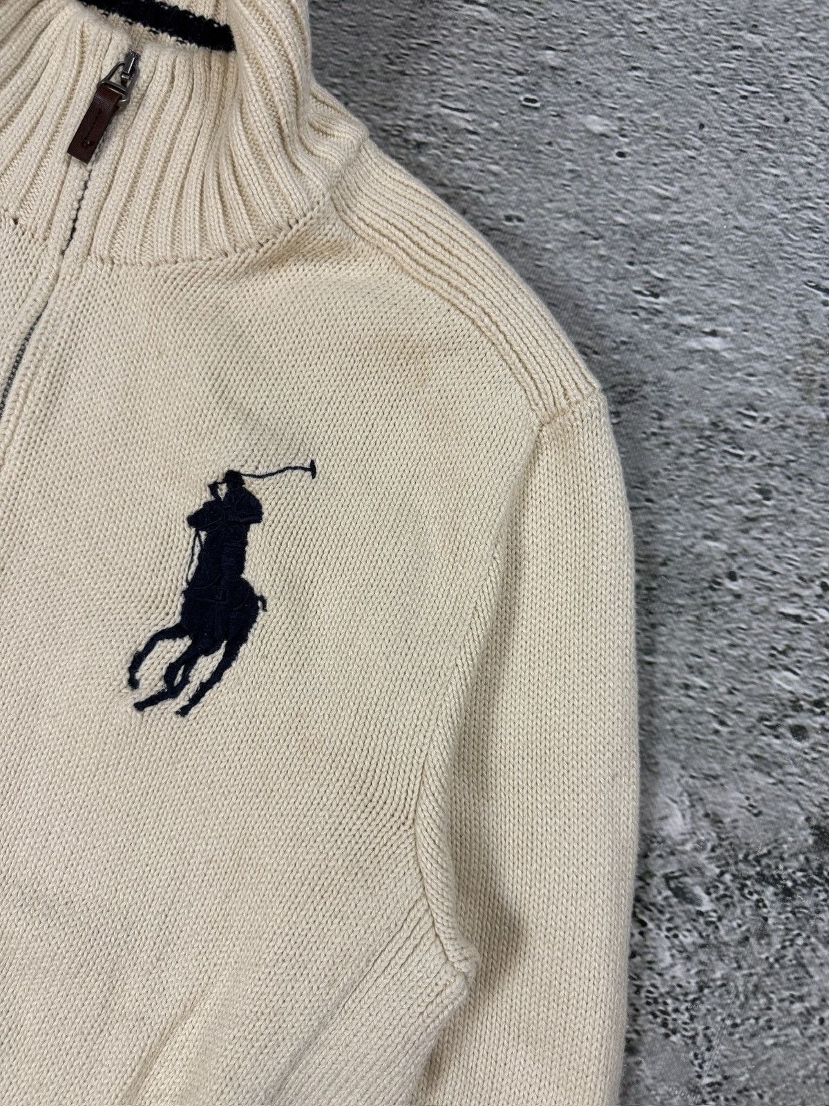 Ralph Lauren Chief Keef Polo Ralph Lauren zip sweater Beige Big Pony Size US L / EU 52-54 / 3 - 3 Thumbnail