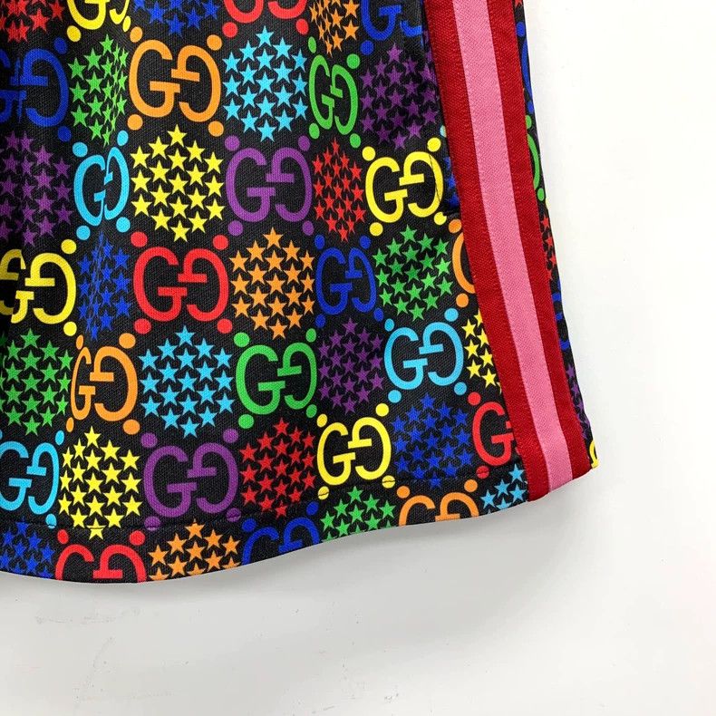 Gucci Gucci Size S Multi-color rainbow jumping candy logo full-p Size US 27 - 4 Thumbnail
