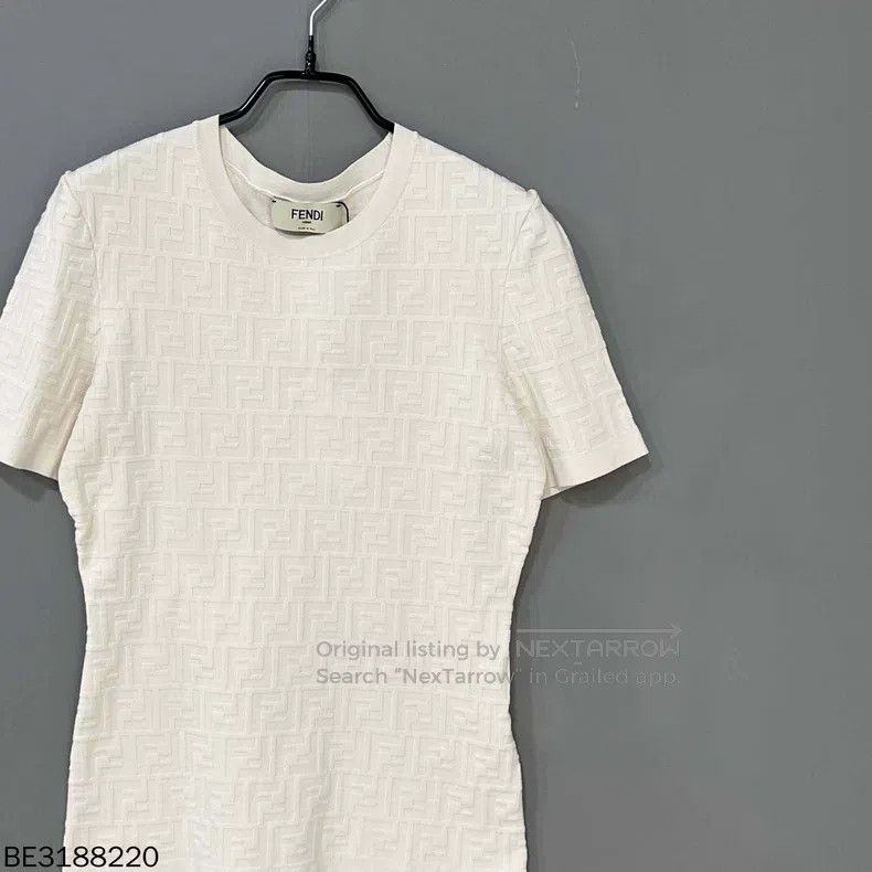 Fendi Fendi Printed knitted short-sleeve top Size M / US 6-8 / IT 42-44 - 2 Thumbnail