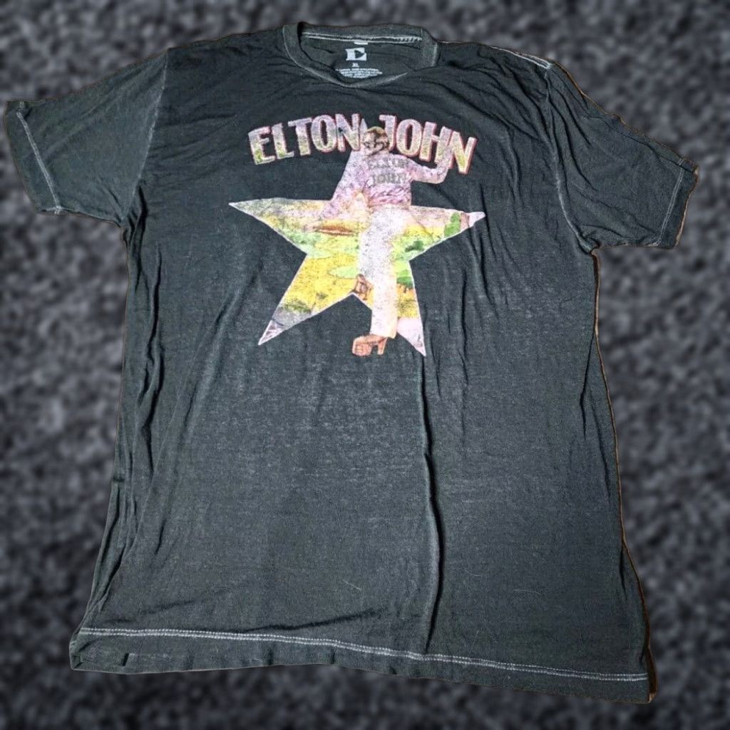 Doublet Elton John Farewell Tour Yellow Brick Road Double Sided Graphic T Shirt Black XL Mens Size US XL / EU 56 / 4 - 1 Thumbnail