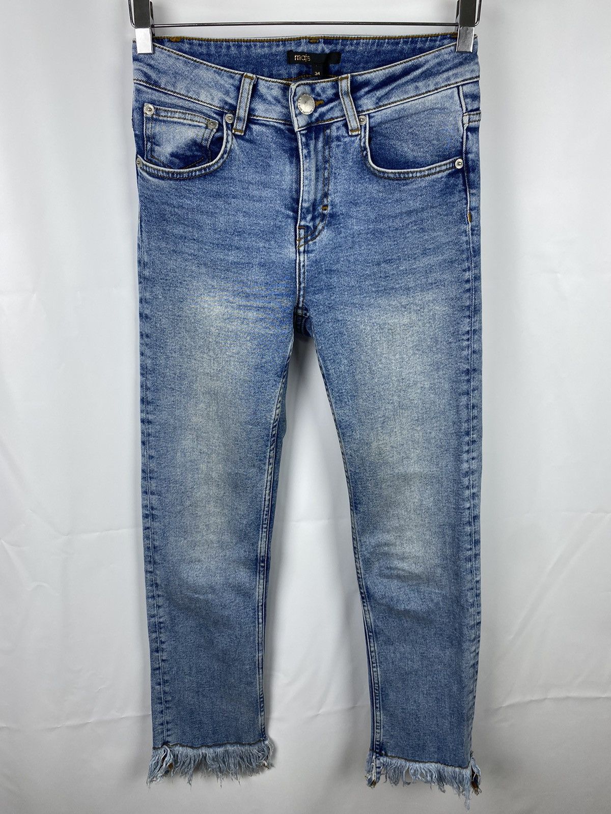 Maje Maje Paris Slim Jeans size 34 Fringed Size 25" / US 0 / IT 36 - 1 Thumbnail