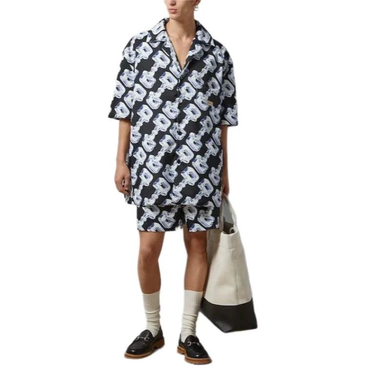 Gucci o1loc1c0925 3D Glass Horsebit Print Fabric Shorts Multicolor Size US 30 / EU 46 - 2 Thumbnail