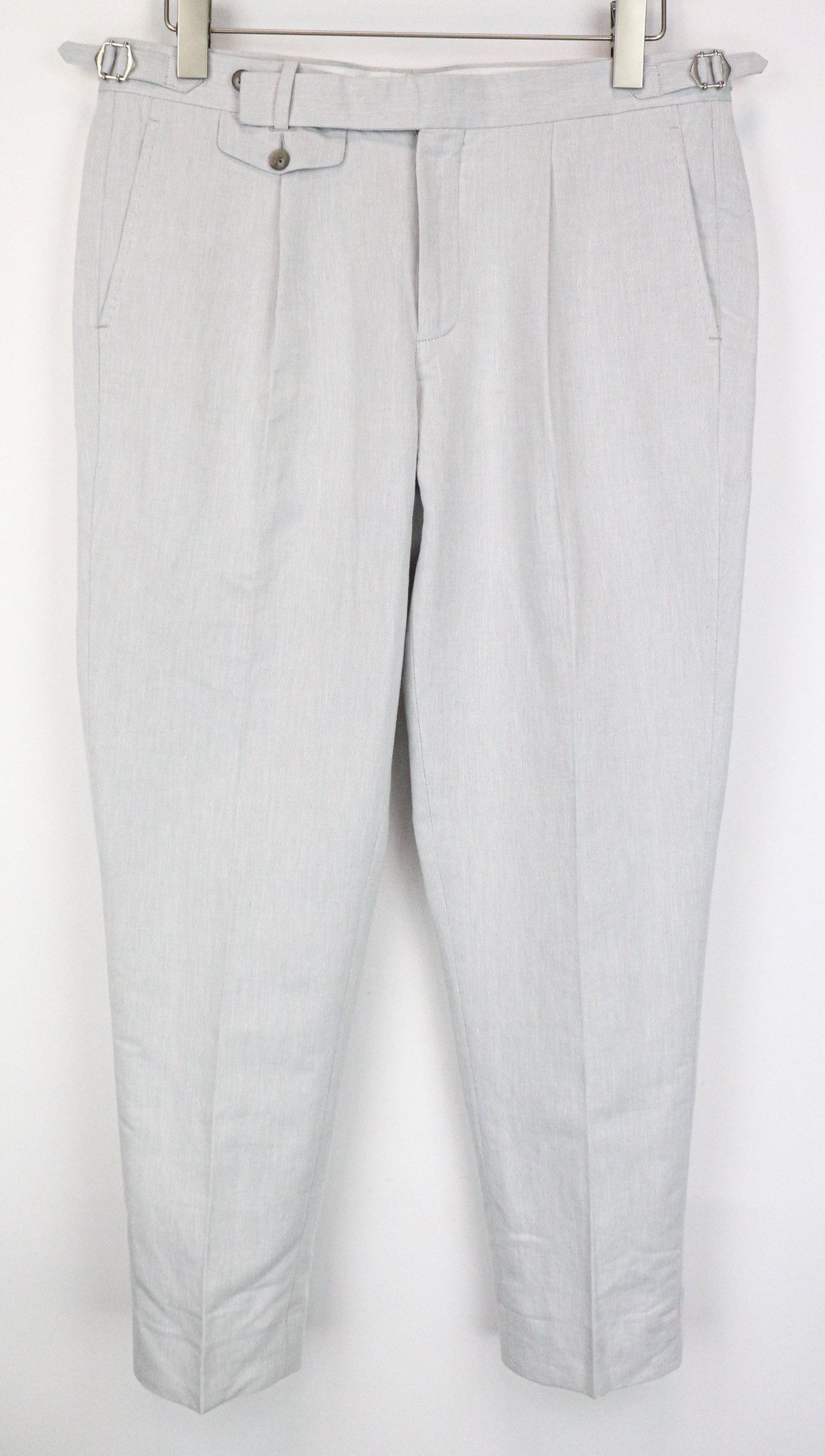 Suitsupply HAVANA PATCH UK38R Grey Linen Cotton Suit 75298 Size 38R - 10 Thumbnail