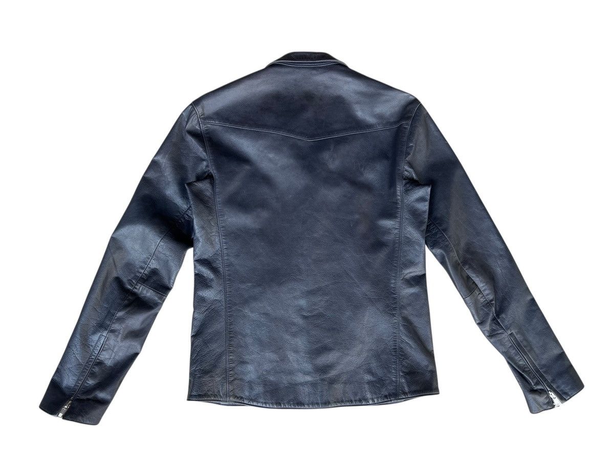 Lad Musician Lad Musician Patina Stains Dark Blue Leather Jacket Size US S / EU 44-46 / 1 - 17 Thumbnail