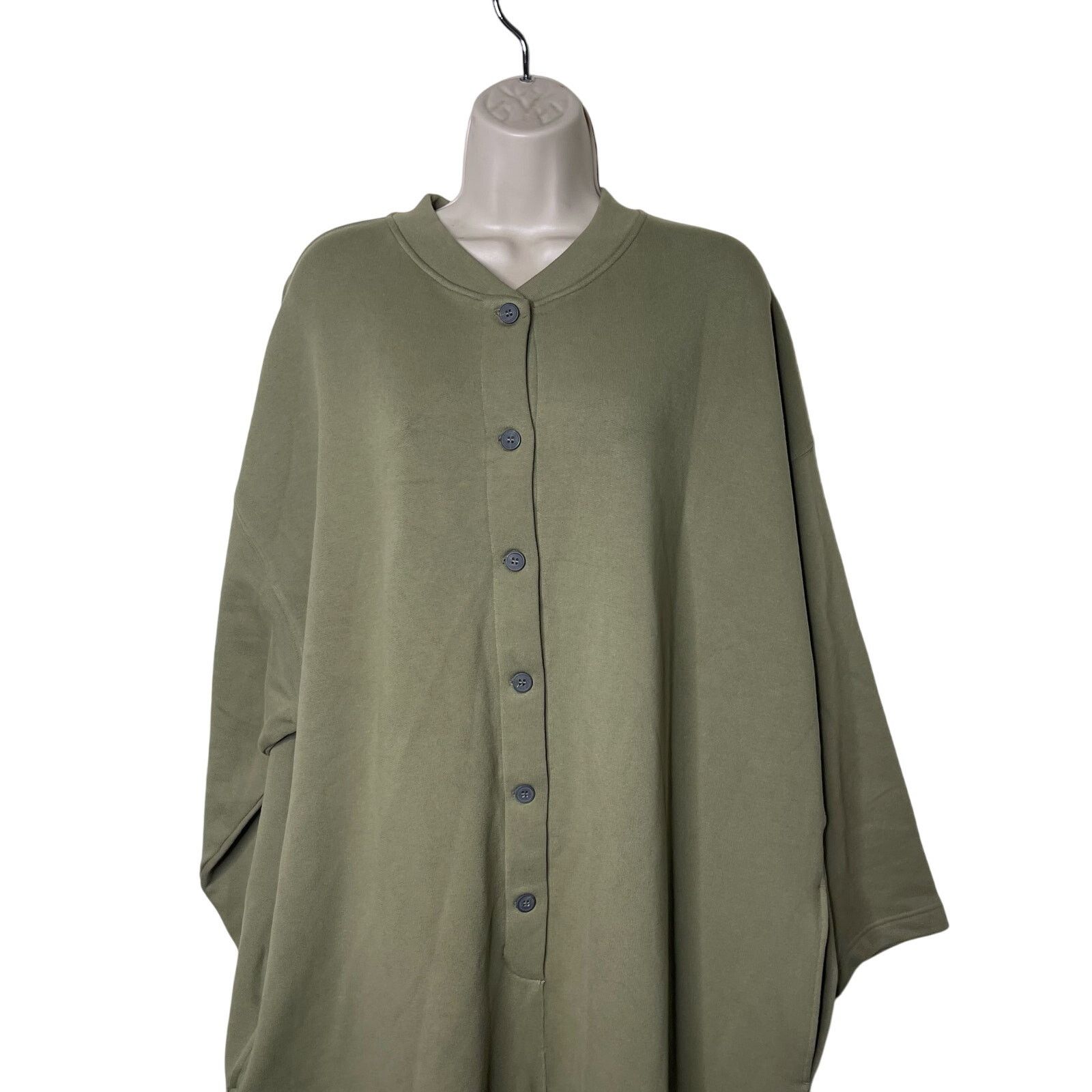 Mara Hoffman NWT MARA HOFFMAN Sabina Cotton-blend Jumpsuit In Green sz XL Size 32" / US 10 / IT 46 - 4 Thumbnail