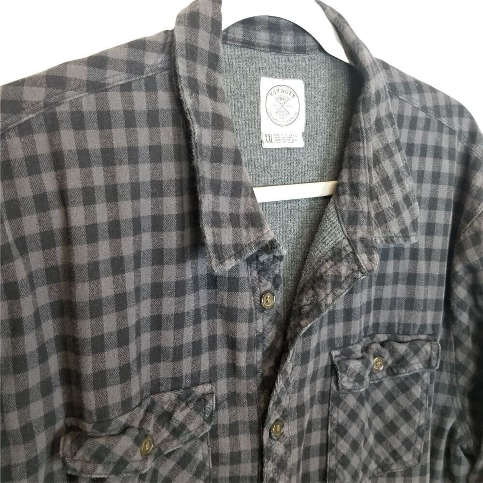Voyage Voyager Mens Flannel Shirt Size XXL Gorpcore Checker Utility Size US XXL / EU 58 / 5 - 5 Thumbnail