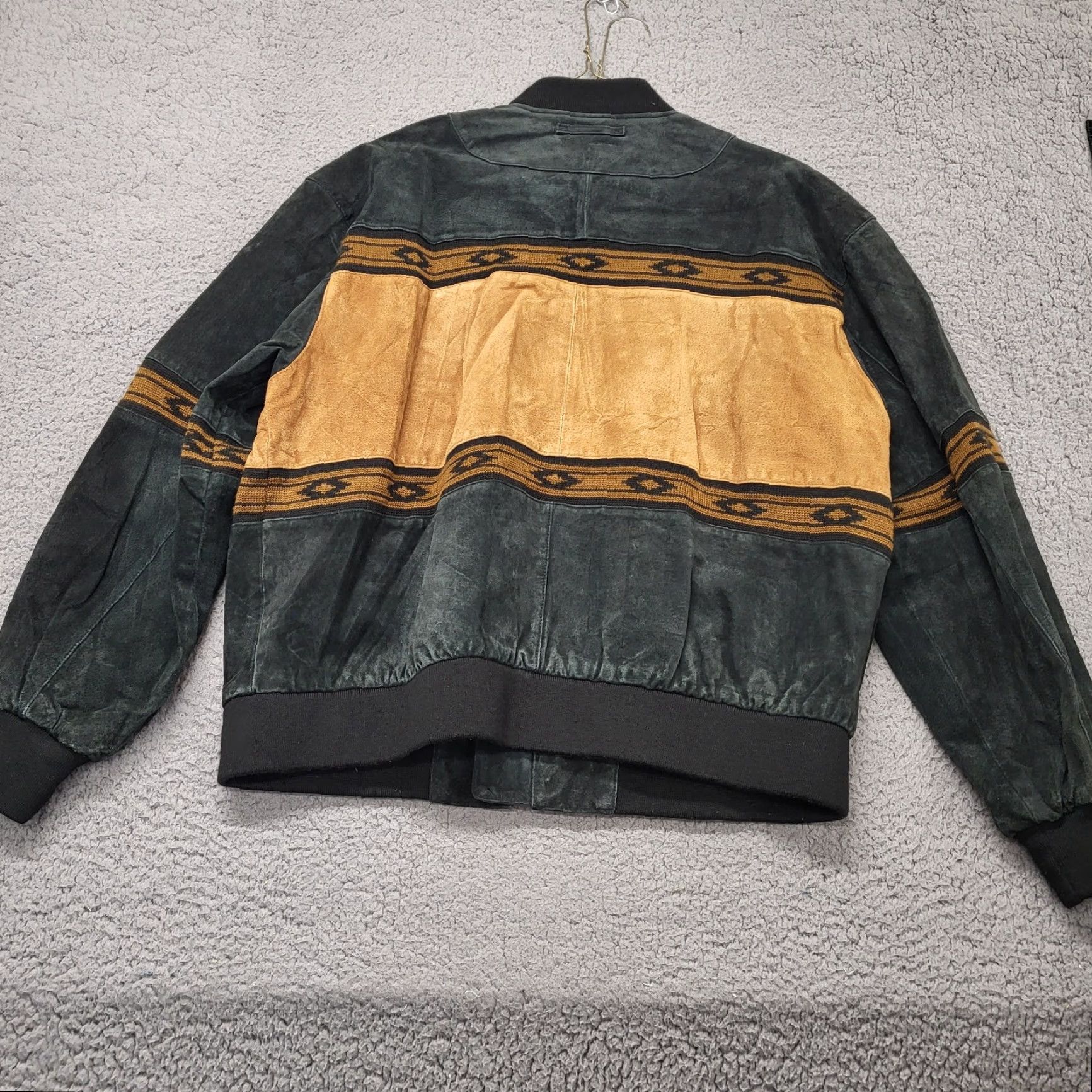 Scully VINTAGE Scully Leather Jacket Men's XL Black Brown Bomber Coat Cowboy Farm Western Leather Jacket for Travel Casual Workwear Mens XL Black Brown Size US XL / EU 56 / 4 - 3 Thumbnail