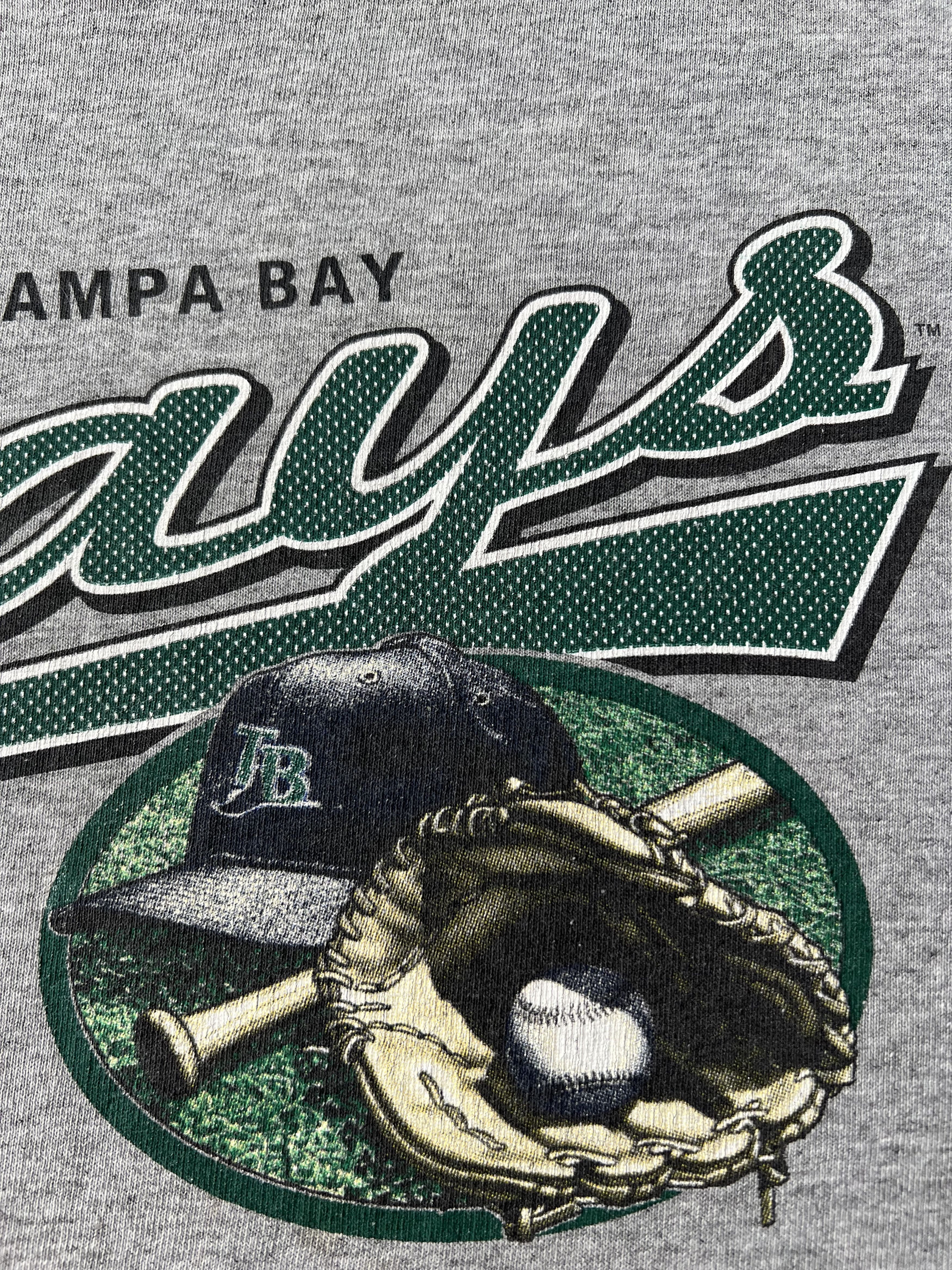 MLB Vintage 2004 Tampa Bay Rays MLB Baseball Gray T-shirt Size US XL / EU 56 / 4 - 5 Thumbnail