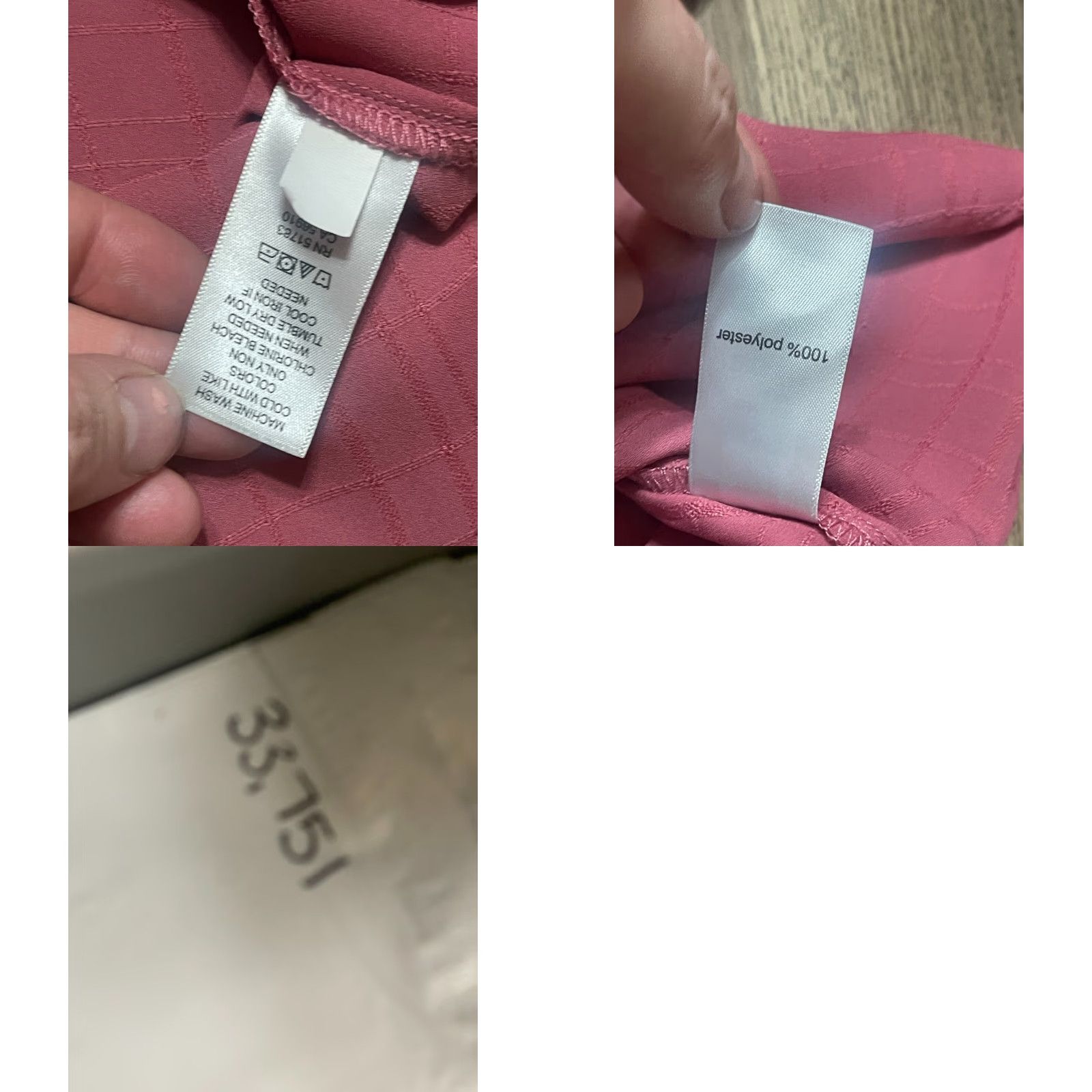 Vintage Maurices Shirt Women’s Size L Pink Blouse Zip back Short Sleeve Round Neck Casual Vintage No Size L / US 10 / IT 46 - 8 Thumbnail