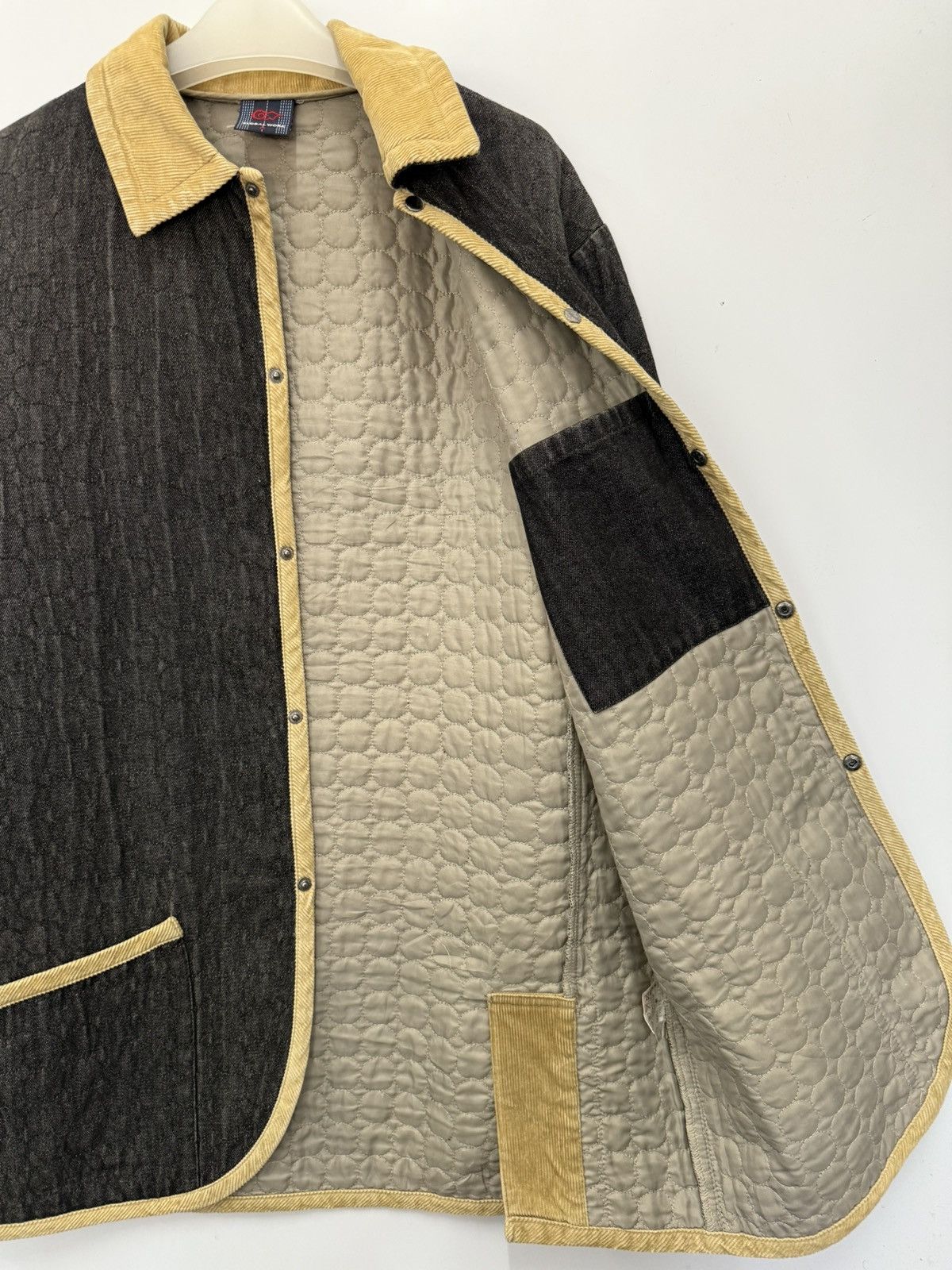 Global Work 🔥 DENIM GLOBAL WORK QUILTED CORD COLLAR LIGHT JACKET - M Size US M / EU 48-50 / 2 - 6 Thumbnail