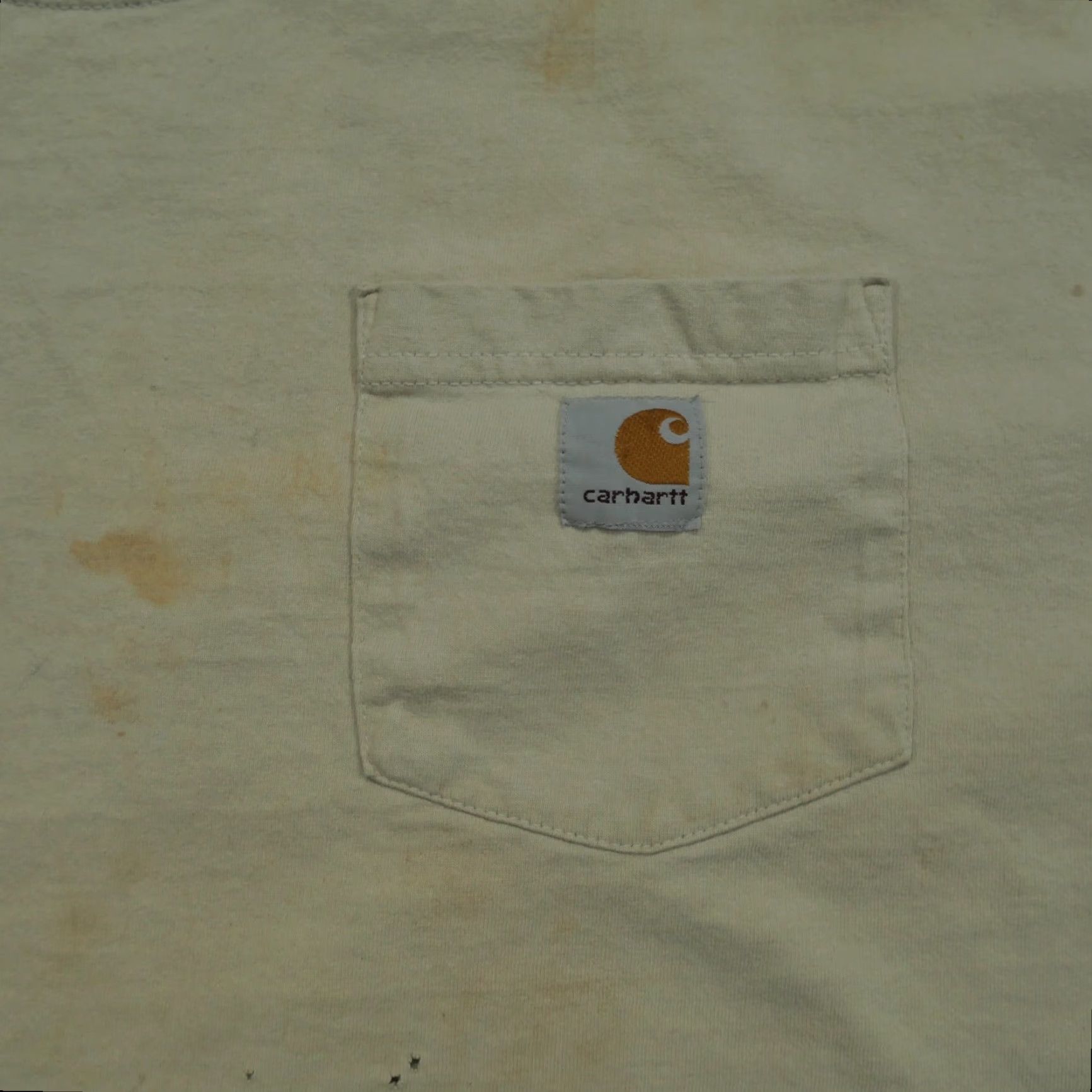 Carhartt VINTAGE Carhartt T Shirt Mens 2XL Beige Cotton Pocket Tee Grunge Workwear Short Sleeve Crew Neck 2XL Mens Size US XXL / EU 58 / 5 - 2 Thumbnail