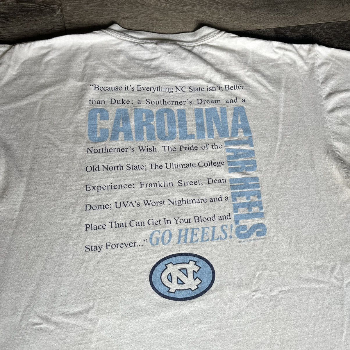 Vintage Vintage UNC University of North Carolina Go Tar Heels! Tee Size US L / EU 52-54 / 3 - 3 Thumbnail
