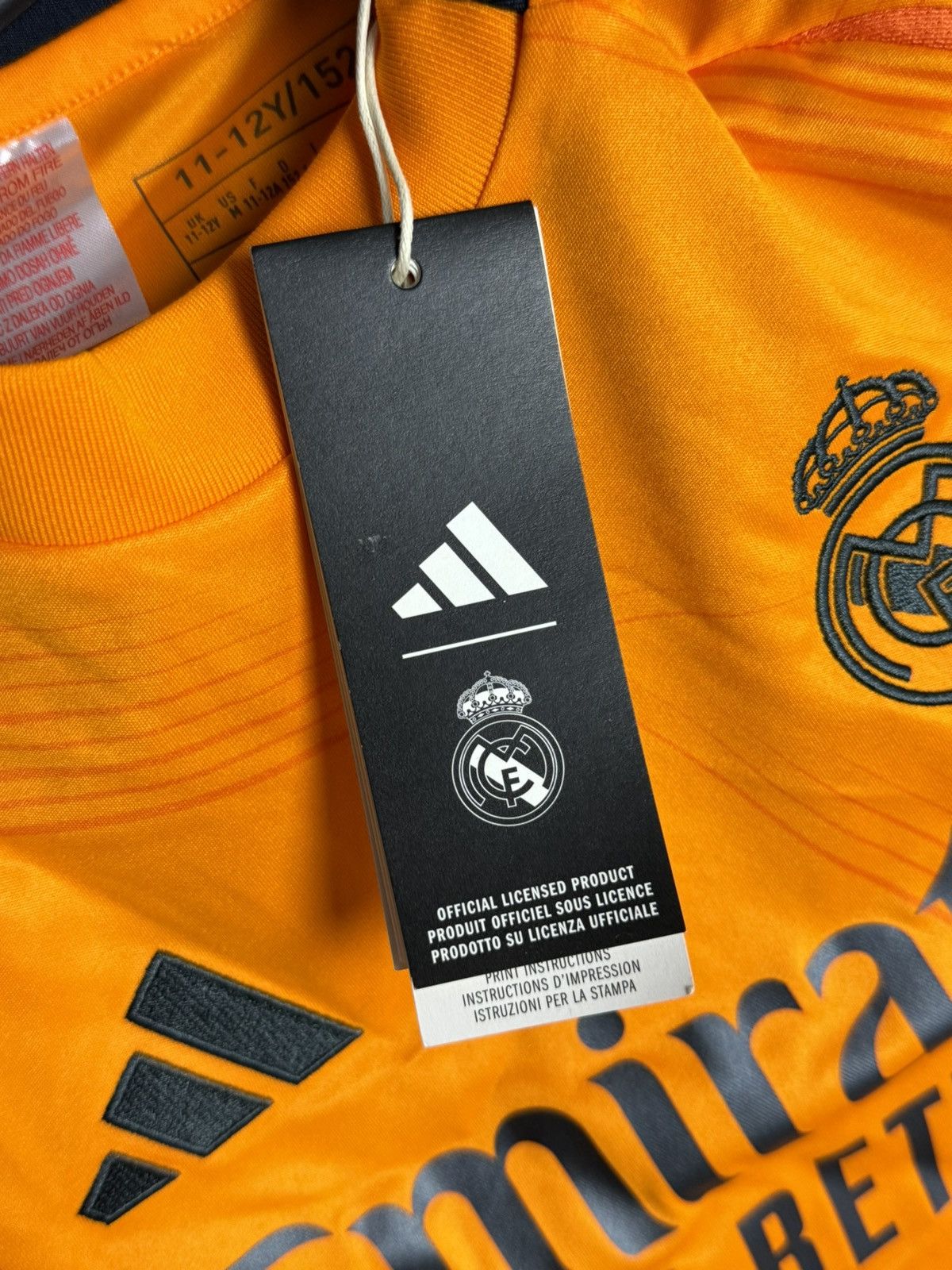 Adidas KIDS New Real Madrid 24/25 Away Rodrygo Football Jersey Size US XS / EU 42 / 0 - 9 Thumbnail