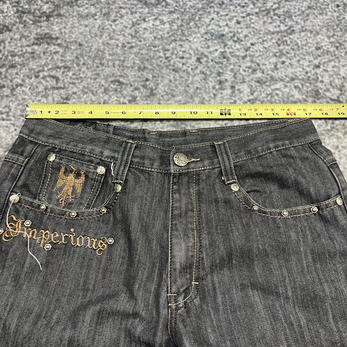 Imperious VINTAGE Y2K IMPEROUS EMBROIDERED CROSS GRUNGE BAGGY JEANS Size US 34 / EU 50 - 10 Thumbnail
