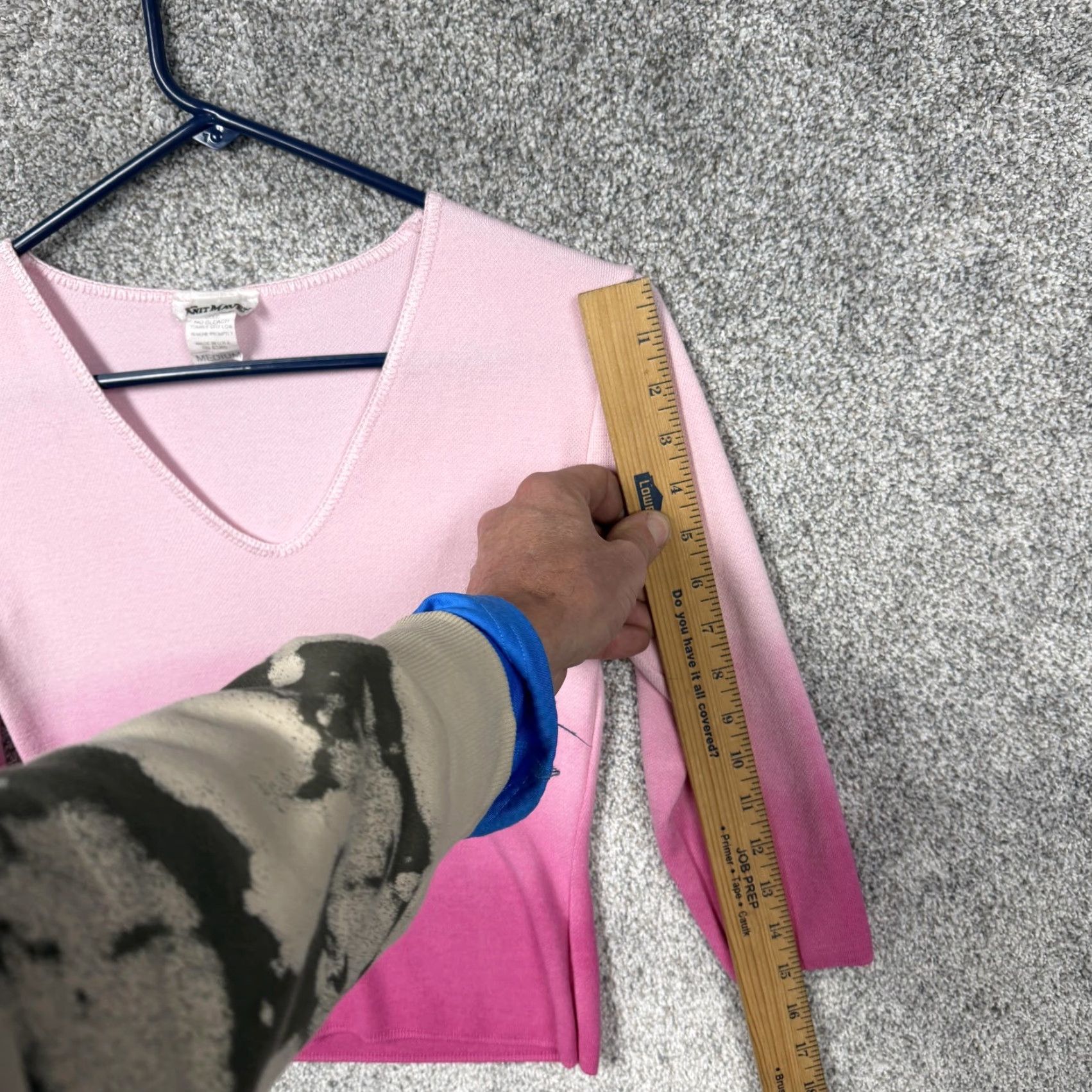 Vintage VINTAGE Knit Maven Sweater L Pink Ombre Feminine Coquette Fairy Indie Barbie Y2K Size L / US 10 / IT 46 - 3 Thumbnail