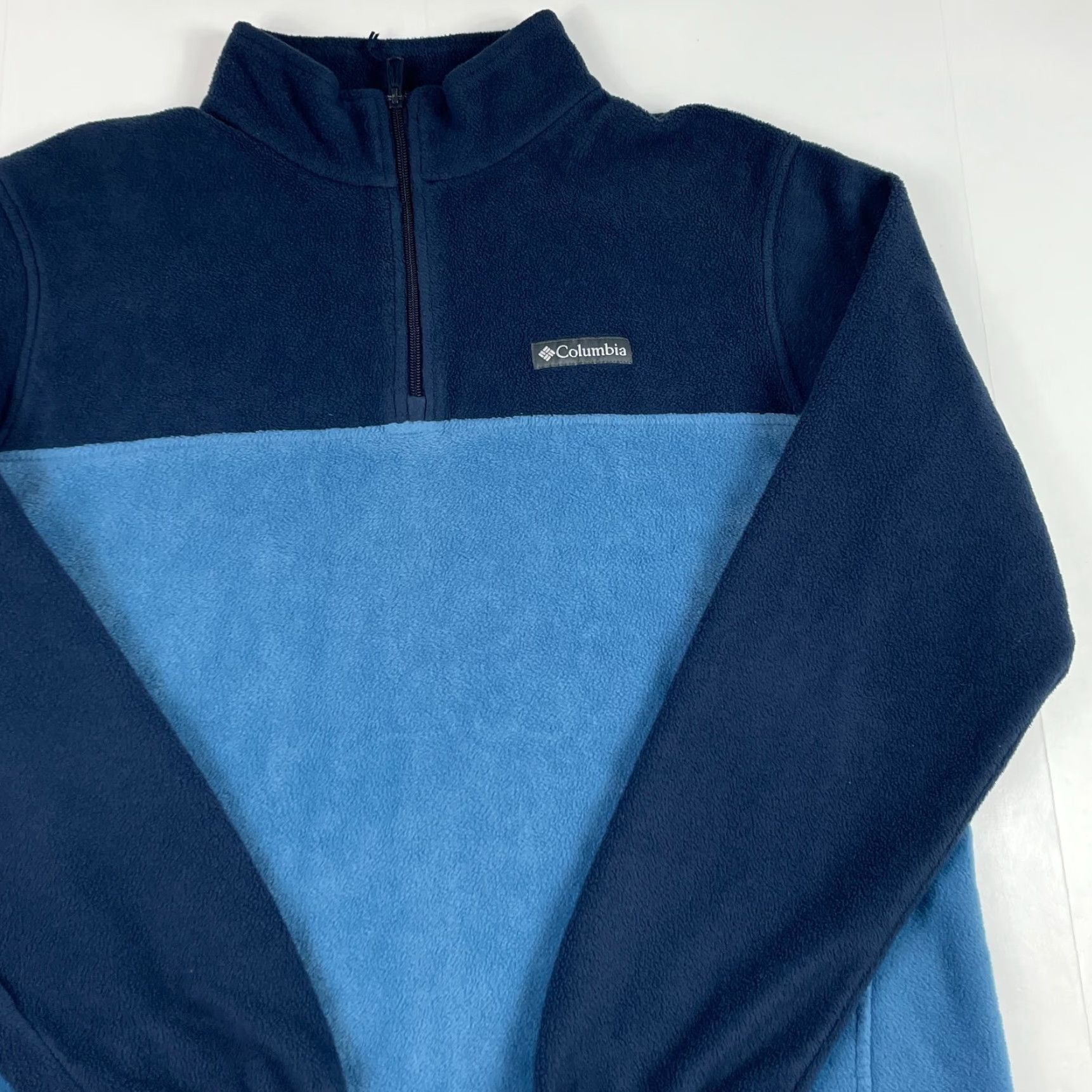 Vintage Columbia Jacket Mens XL Blue Fleece 1/4 Zip Pullover Hiking Camping Ski Jacket? Size US XL / EU 56 / 4 - 3 Thumbnail