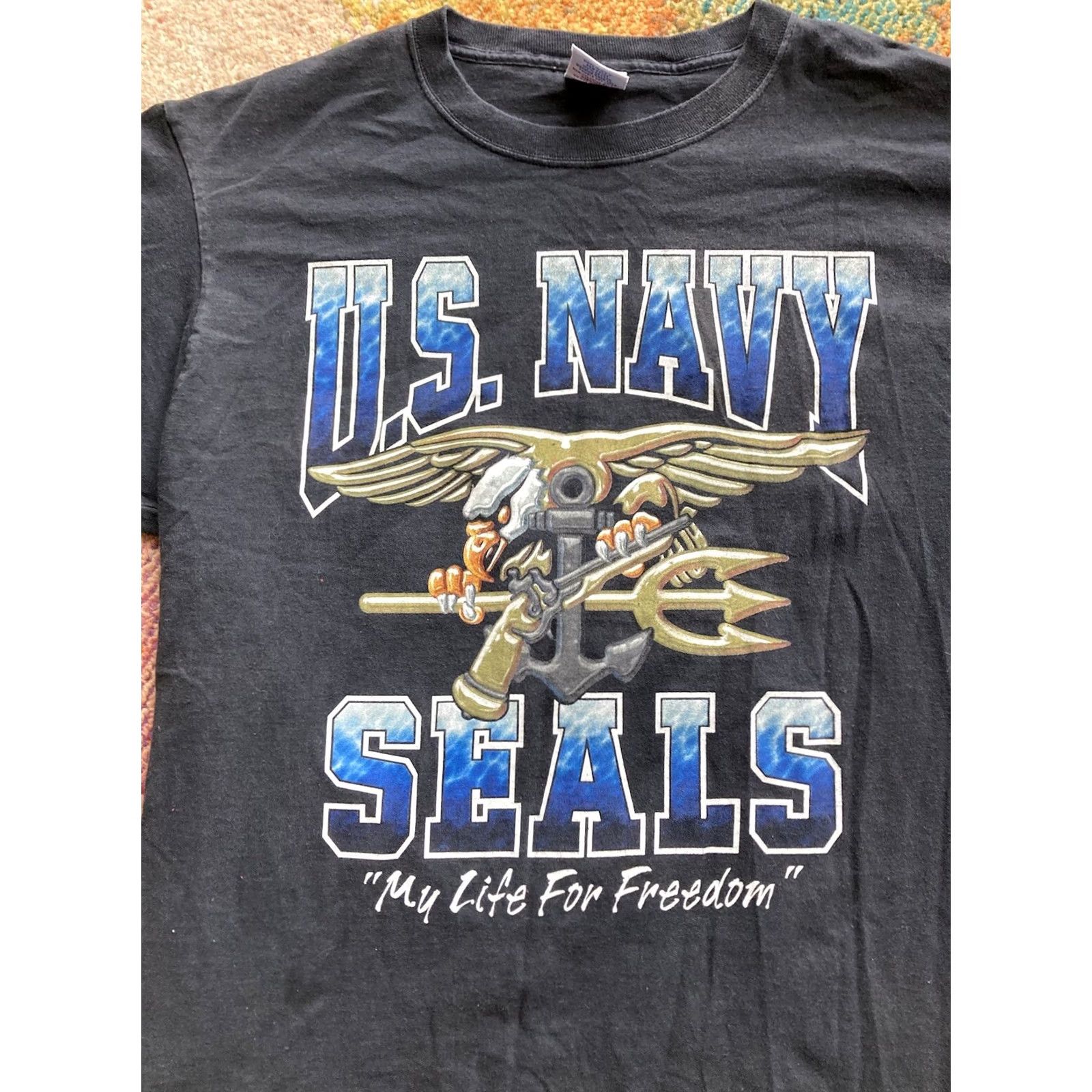 Propper VINTAGE Navy Seals T Shirt PROPPER Mens Size L Black USA Made Eagle Propper Shirt Size US L / EU 52-54 / 3 - 2 Thumbnail