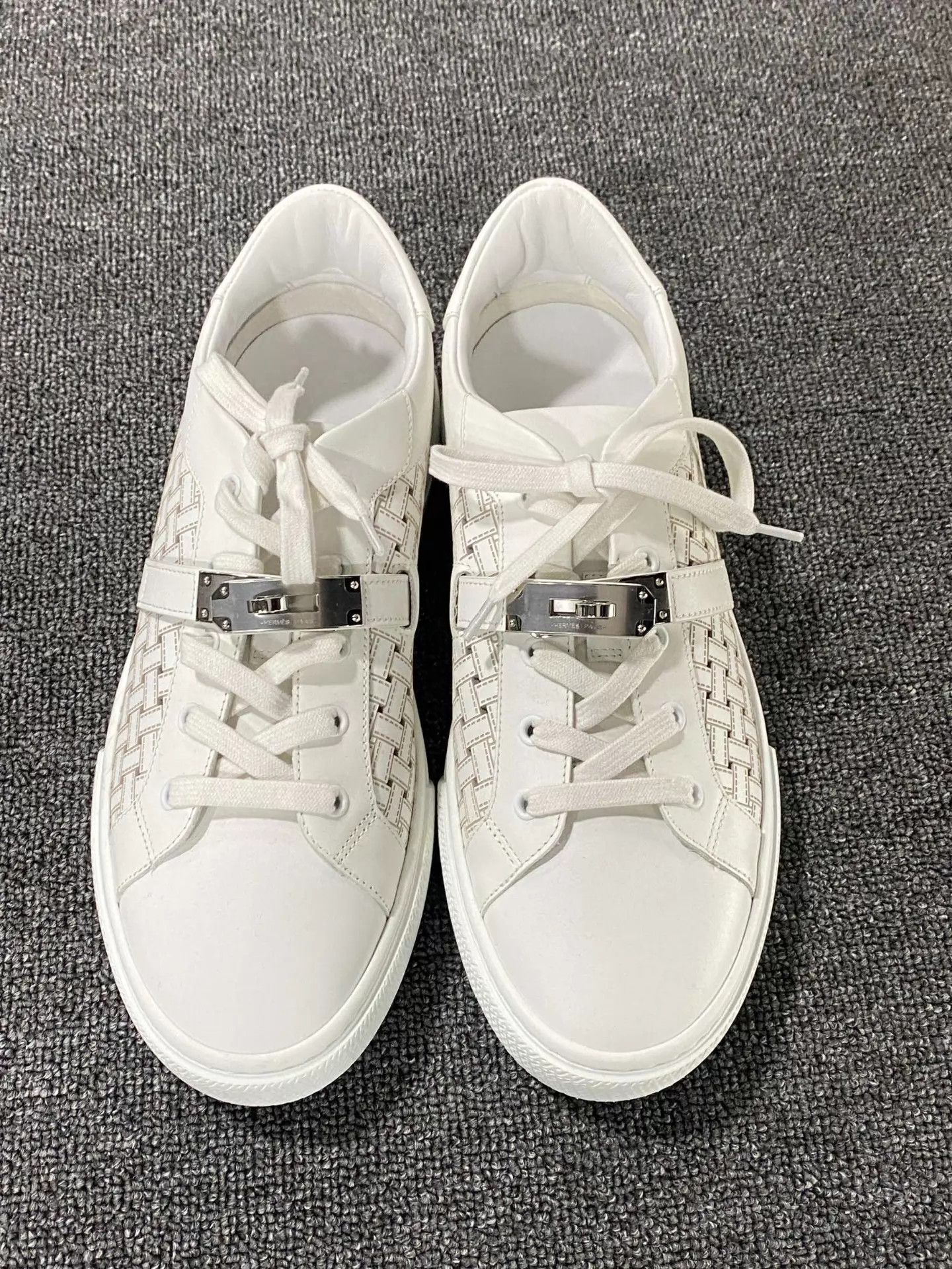 Hermes HERMES White Kelly Low-Top Sneaker Size 42 Size US 9 / EU 42 - 2 Thumbnail