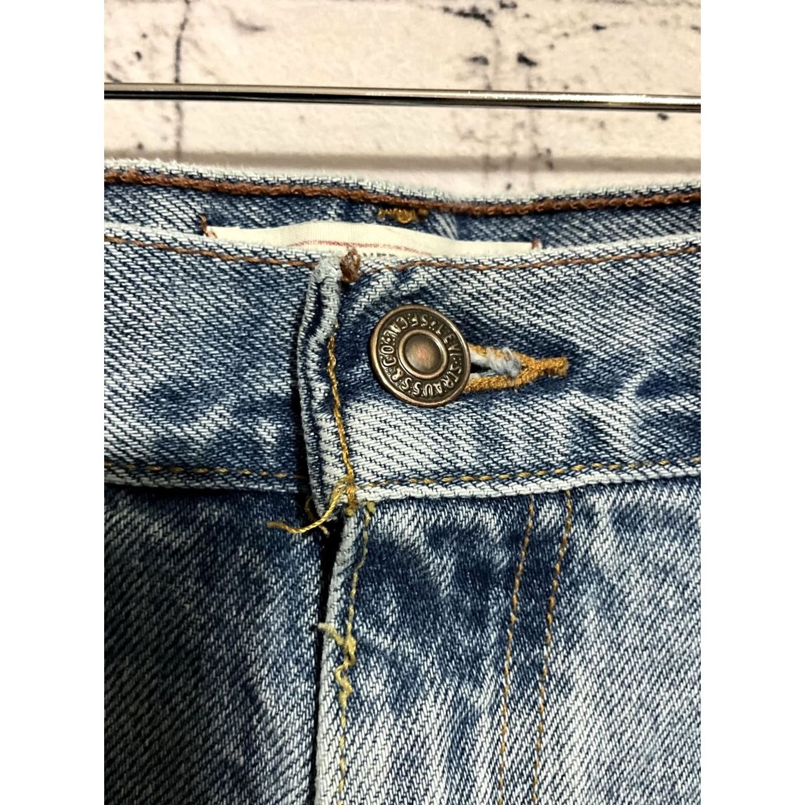 Levi's Levi's Jeans Signature Relaxed Fit Men W38 L30 Blue Denim Cotton Blend Button Closure N/A Regular Mens Size US 38 / EU 54 - 5 Thumbnail
