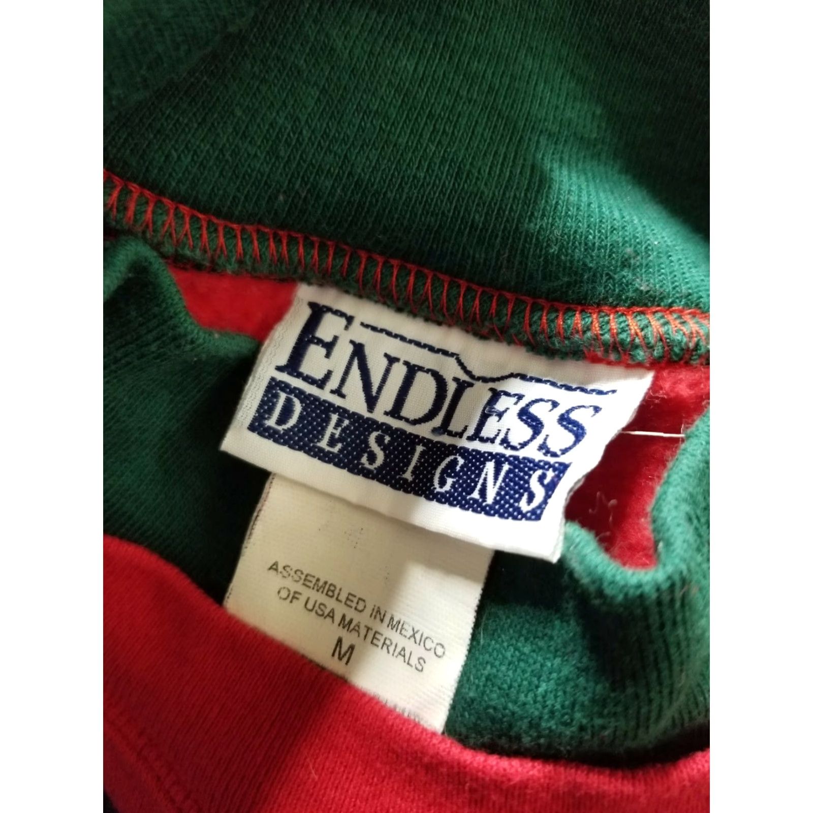 Endless VINTAGE Endless Designs Sweatshirt Pullover Shirt Womens M Red 90s Dog Christmas Puppy Sweatshirt Size M / US 6-8 / IT 42-44 - 5 Thumbnail