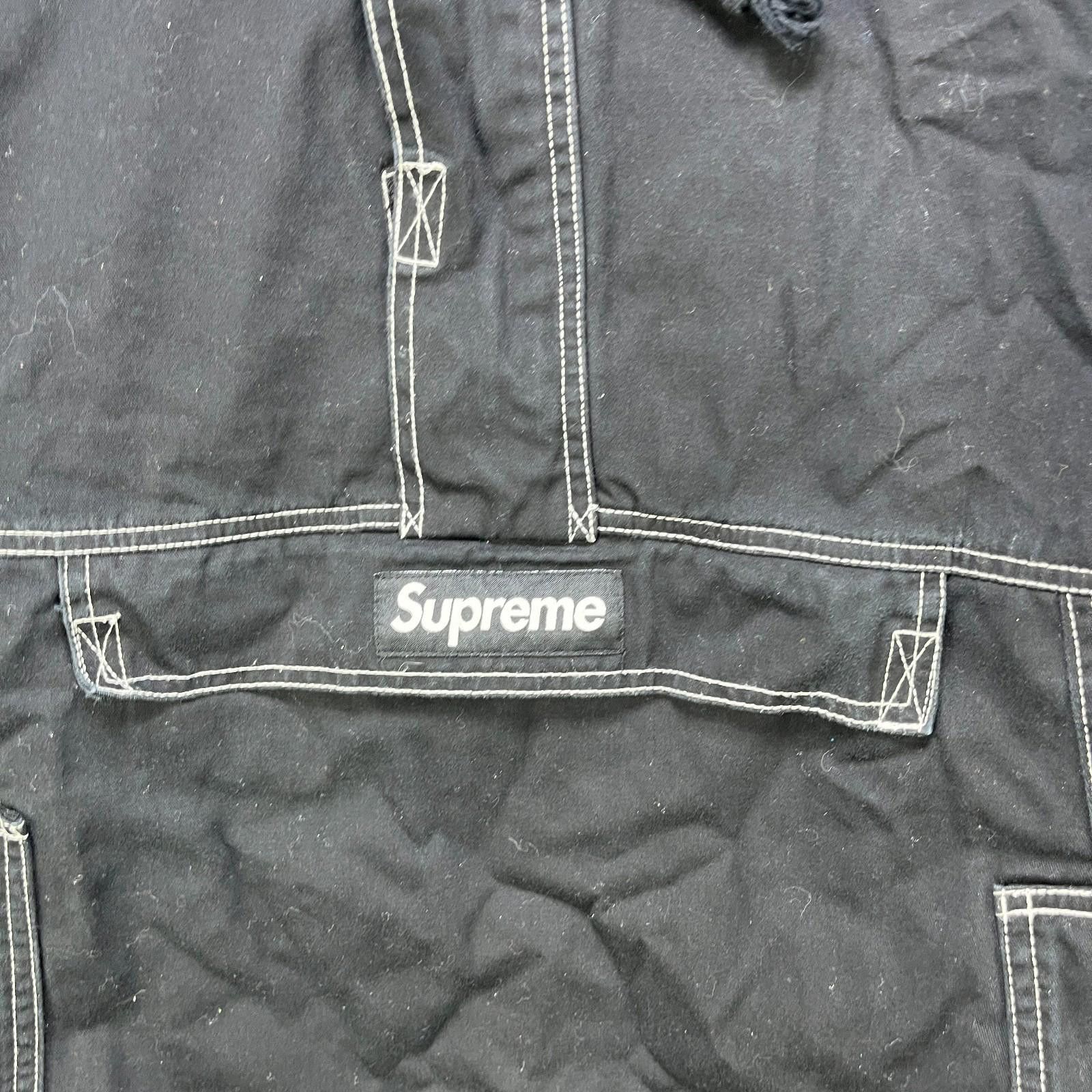Supreme Supreme Contrast Stitch Twill Pullover FW16 Black Size US M / EU 48-50 / 2 - 3 Thumbnail
