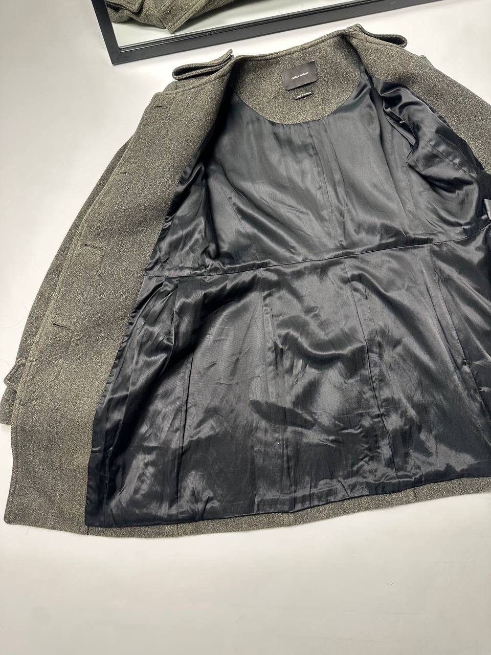 Isabel Marant Isabel Marant Design Sun Faded Wool Coat’s Army 38 Size Size ONE SIZE - 10 Thumbnail