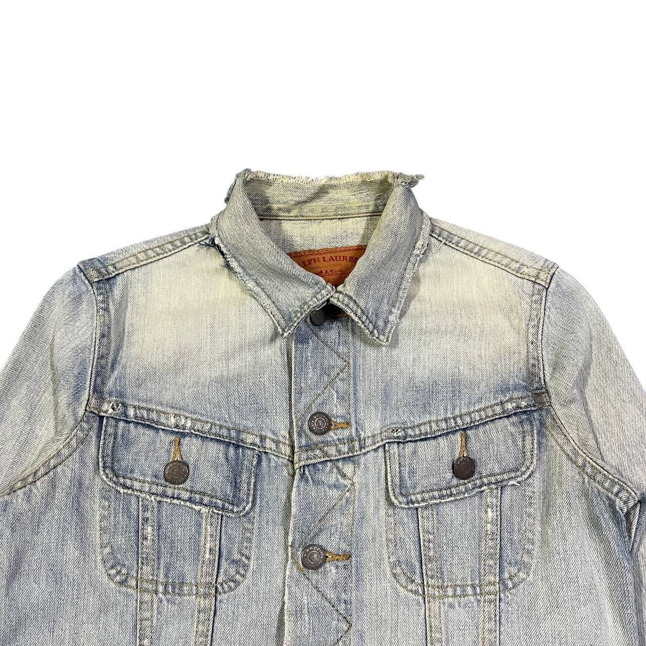 Polo Ralph Lauren Crazy Thrashed Ralph Lauren Trucker Denim Jacket Vintage Size US XS / EU 42 / 0 - 2 Thumbnail