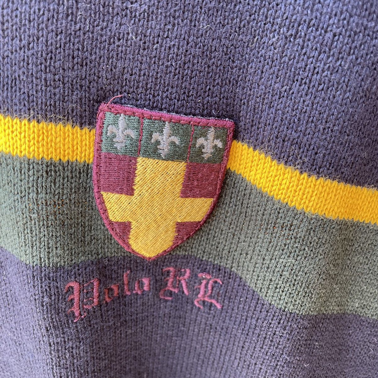 Polo Ralph Lauren × Ralph Lauren × Vintage 🔥Vintage Polo Ralph Lauren Center Striped Pullover Knitwear Size US L / EU 52-54 / 3 - 5 Thumbnail