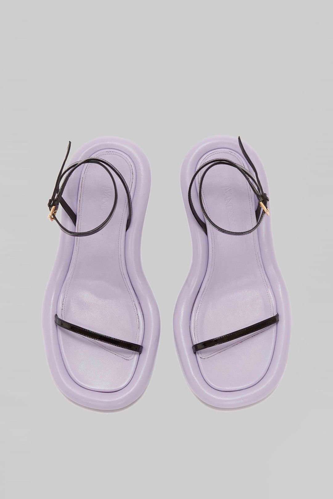 JW Anderson o1mle0824 Bumper Heel Sandals in Black / Lilac Size US 6 / IT 36 - 4 Thumbnail