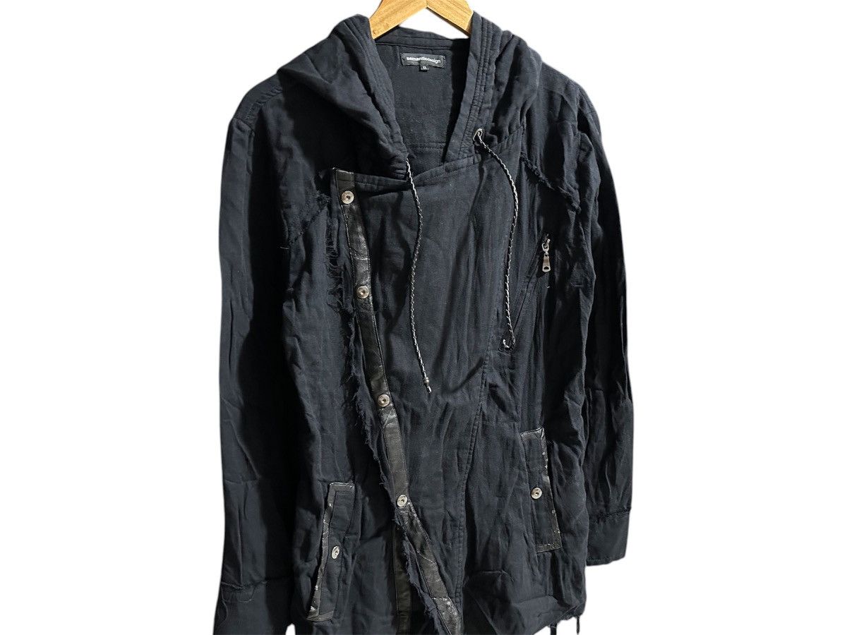 semanticdesign 🔥Sick Y2K Semantic Design Asymmetric Ninja Hoodie Raw Hem Size US L / EU 52-54 / 3 - 2 Thumbnail
