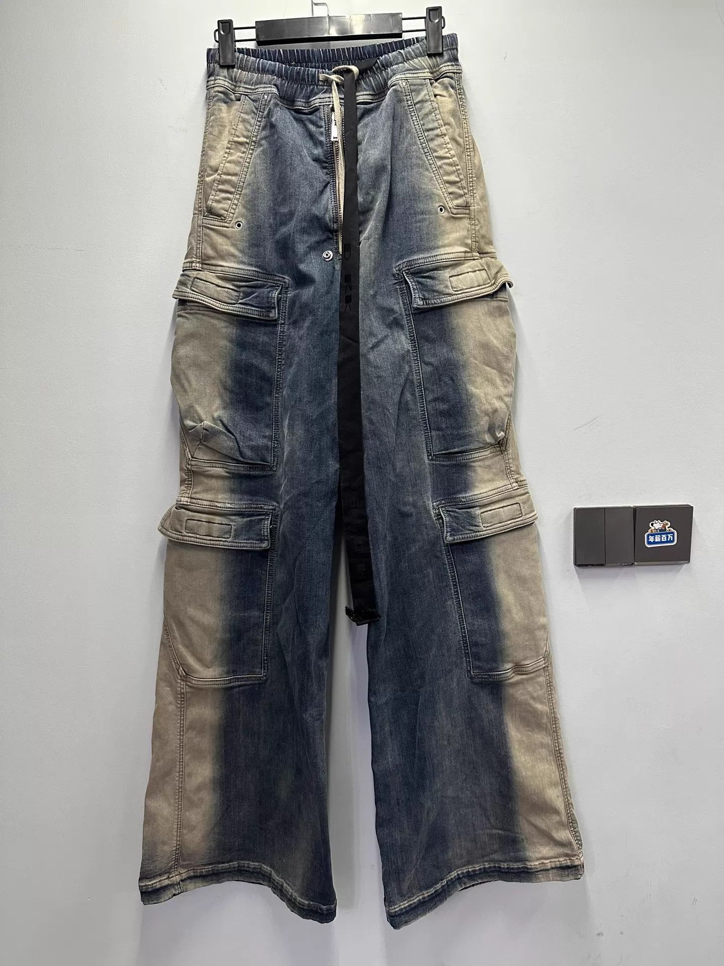 Rick Owens Rick Owens 23ss Bela Cargo Gradient Denim Jeans 46 Size US 30 / EU 46 - 1 Thumbnail