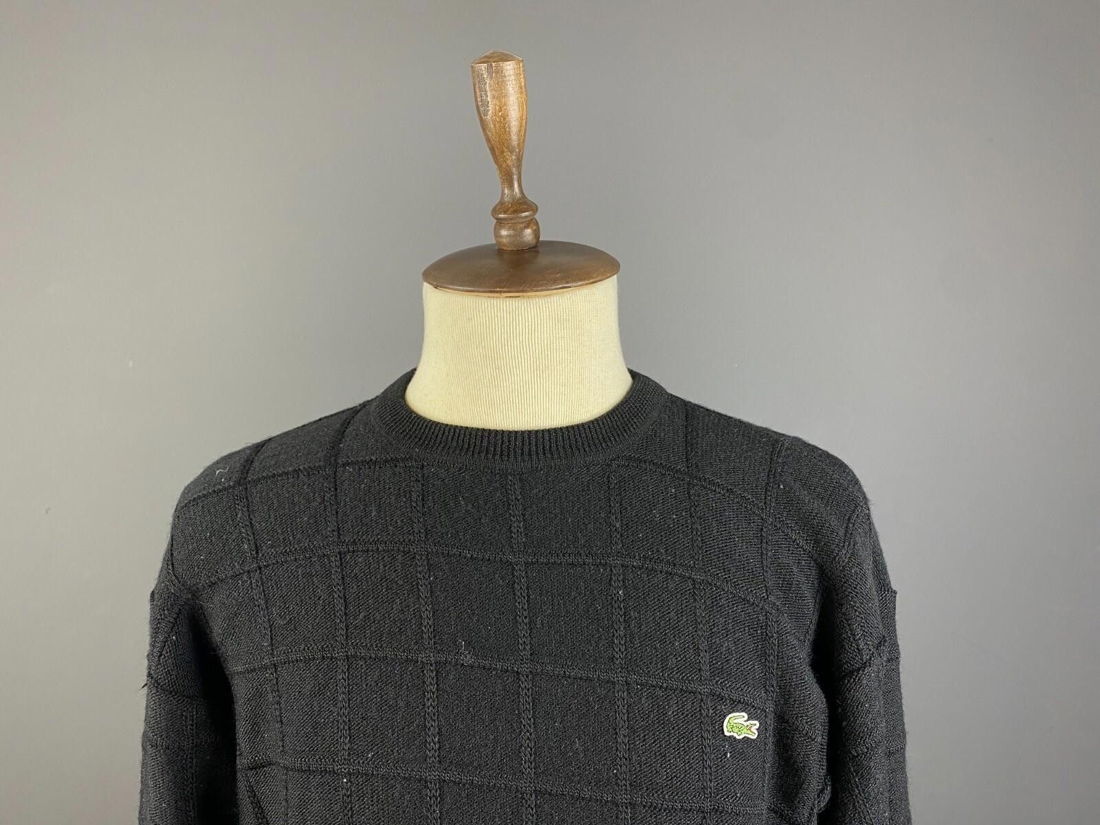 Lacoste Lacoste Black Wool Knit Sweater Size FR 7 / US 2XL Size US XL / EU 56 / 4 - 2 Thumbnail