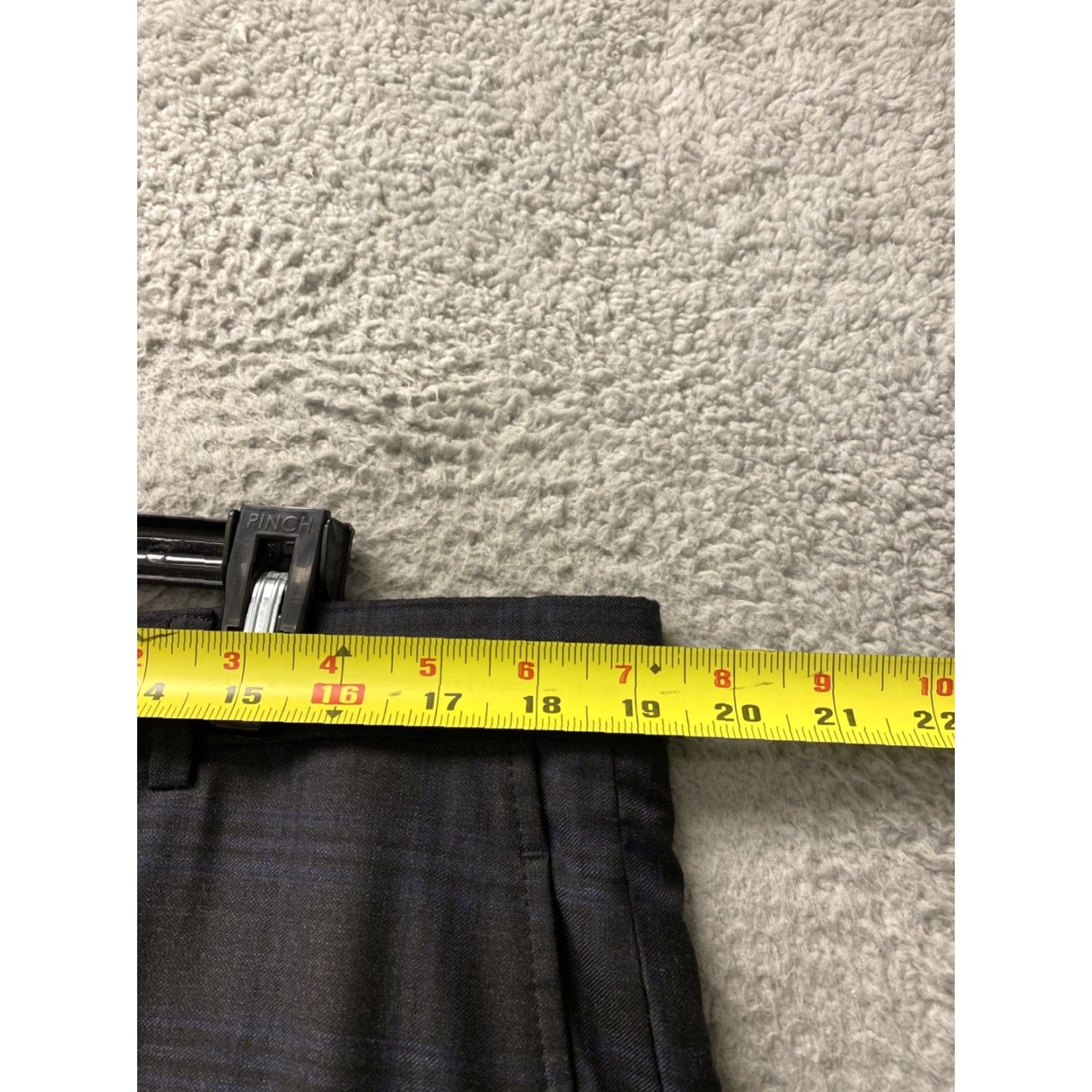 Joseph Abboud Joseph Abboud Dress Pants Men Slim All Wool Size 38 Gray Deep Blue Inseam 32 Regular 75 Size US 38 / EU 54 - 5 Thumbnail