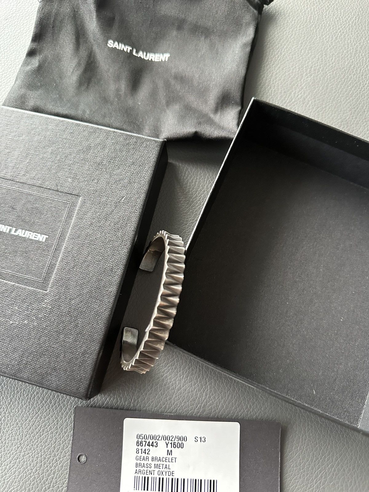 Saint Laurent Paris × Yves Saint Laurent Runway Brass Metal Saint Laurent Bracelet Limited Edition Size ONE SIZE - 4 Thumbnail