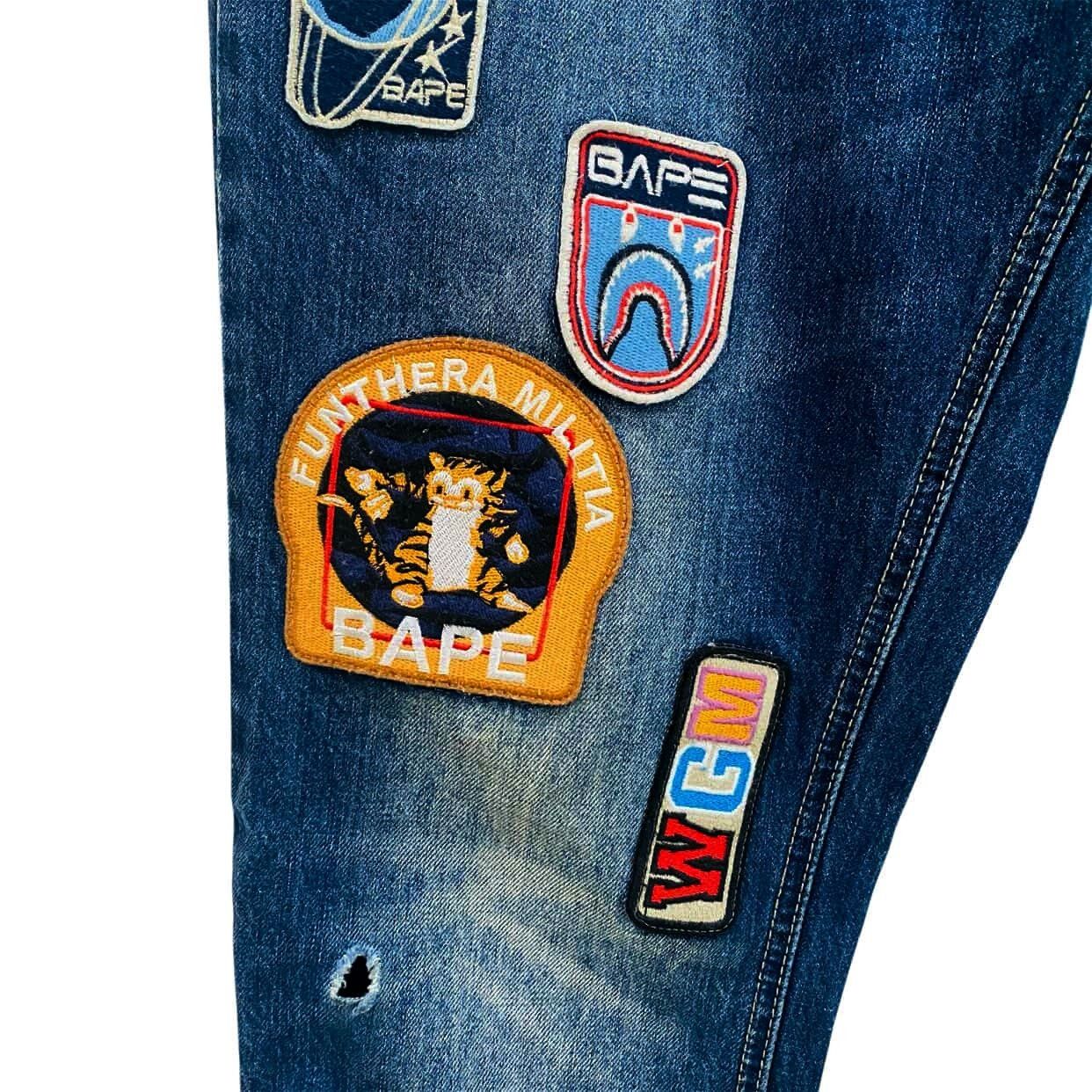 Bape BAPE Slim Fit Patch Work Jeans Size US 34 / EU 50 - 6 Thumbnail
