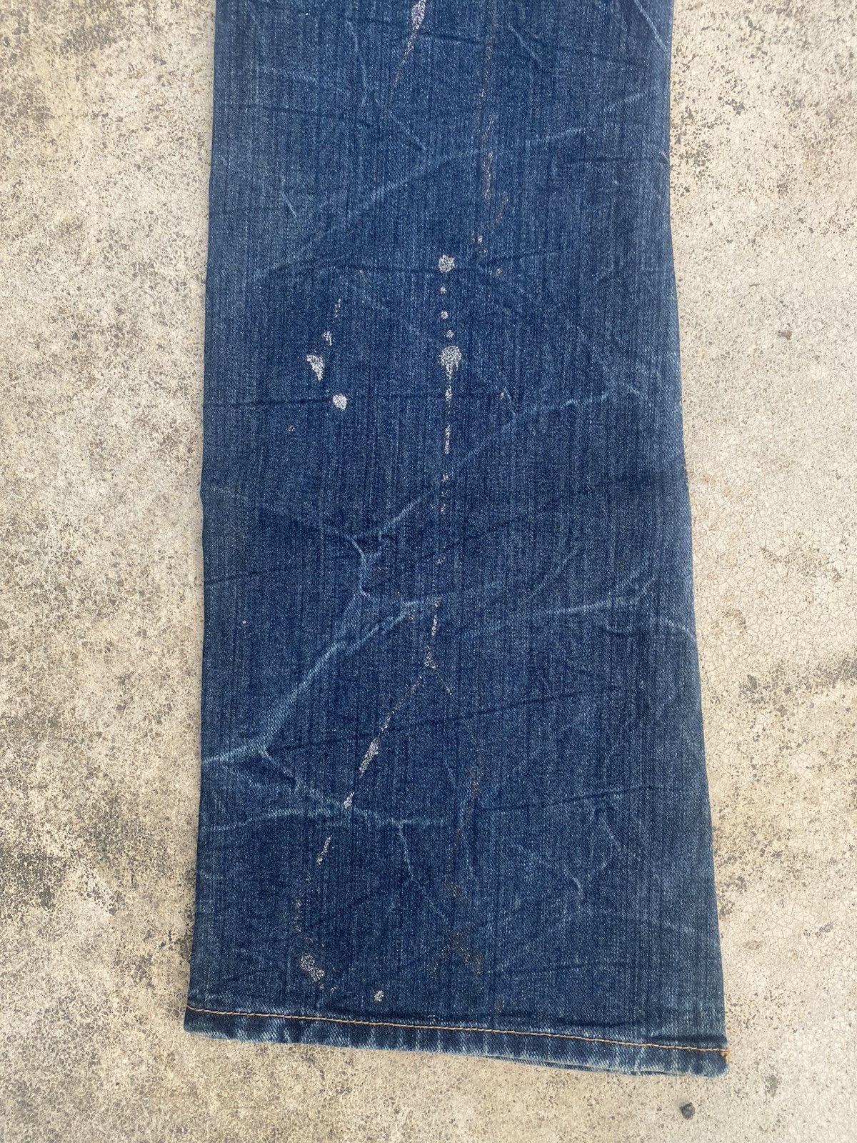 If Six Was Nine × Japanese Brand Flare Jeans Sorridere Distress Clawmark Bootcut Size US 35 - 16 Thumbnail