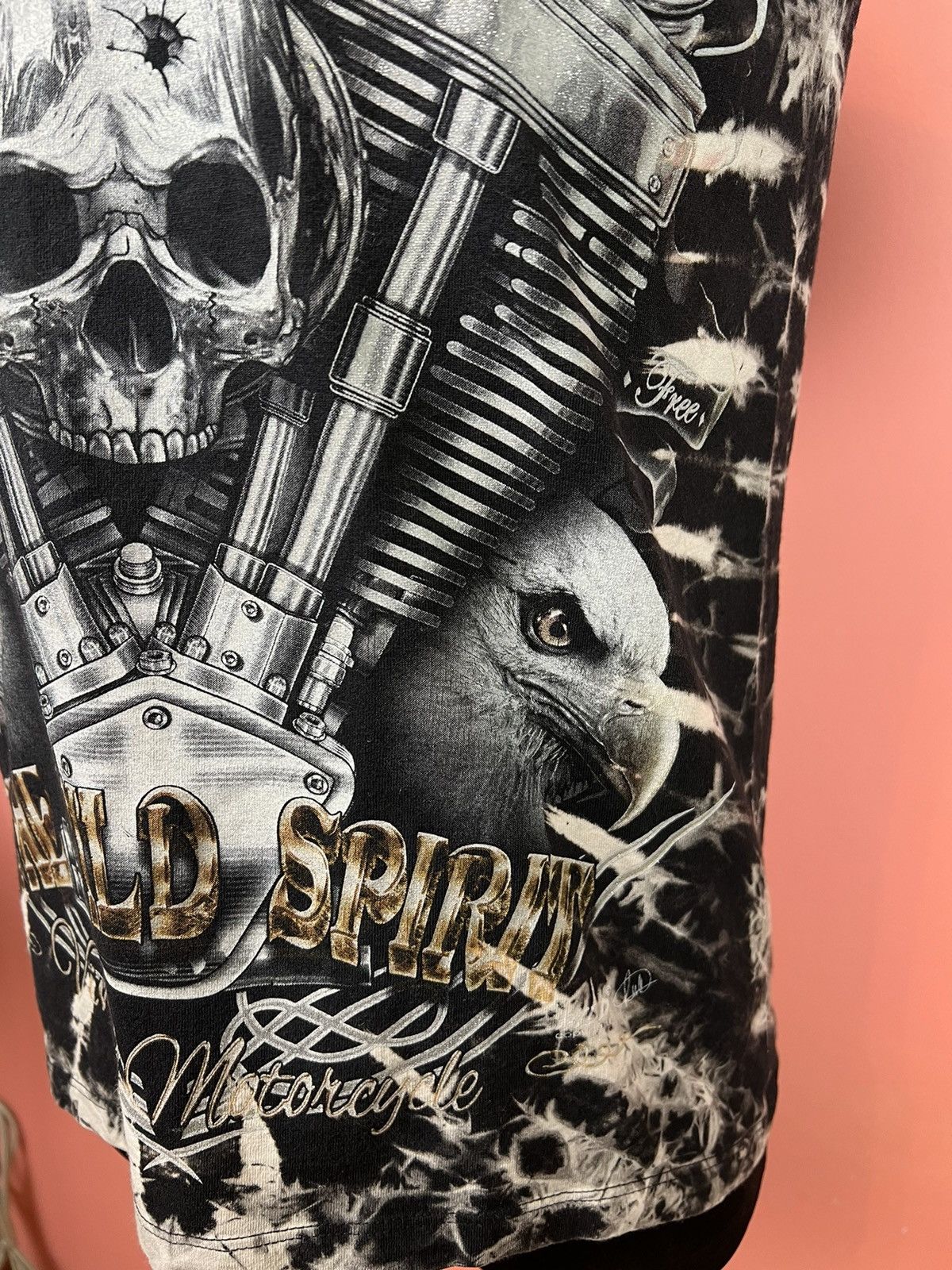 Vintage Wild copyright skull motor moto shirt tee vintage rock Size US S / EU 44-46 / 1 - 7 Thumbnail
