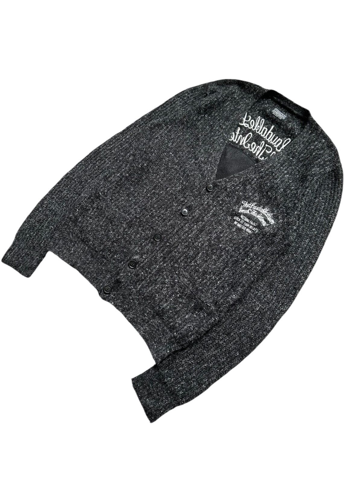 If Six Was Nine Stooges & Co Wool Knit Cardigan Size US M / EU 48-50 / 2 - 7 Thumbnail
