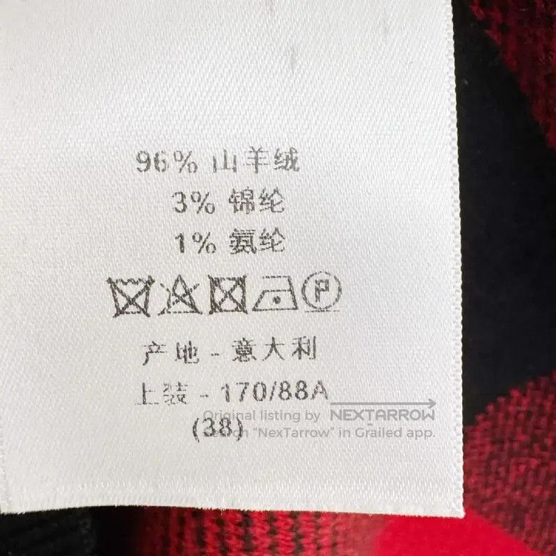 Dior Dior Red Checkered Long Sleeve Hoodie . Size US M / EU 48-50 / 2 - 6 Thumbnail